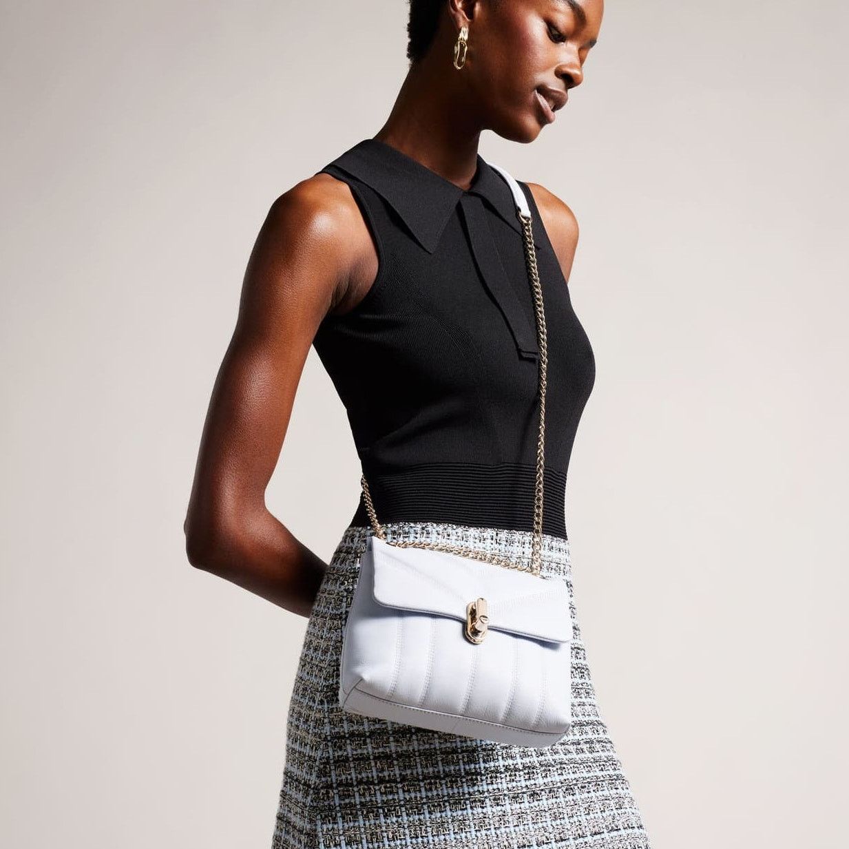 Ted Baker TED BAKER Leather AYALINA Quilted Puffer Small Shoulder Bag Size ONE SIZE - 1 Thumbnail