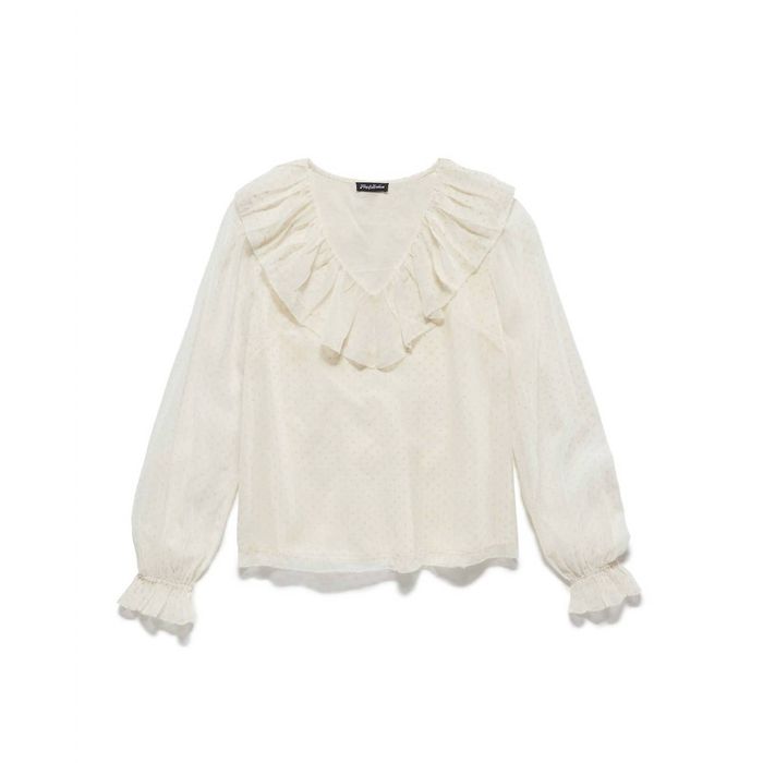 Flag & Anthem FLAGS & ANTHEM Kenley Ruffled Cuff Blouse In Ivory | Grailed