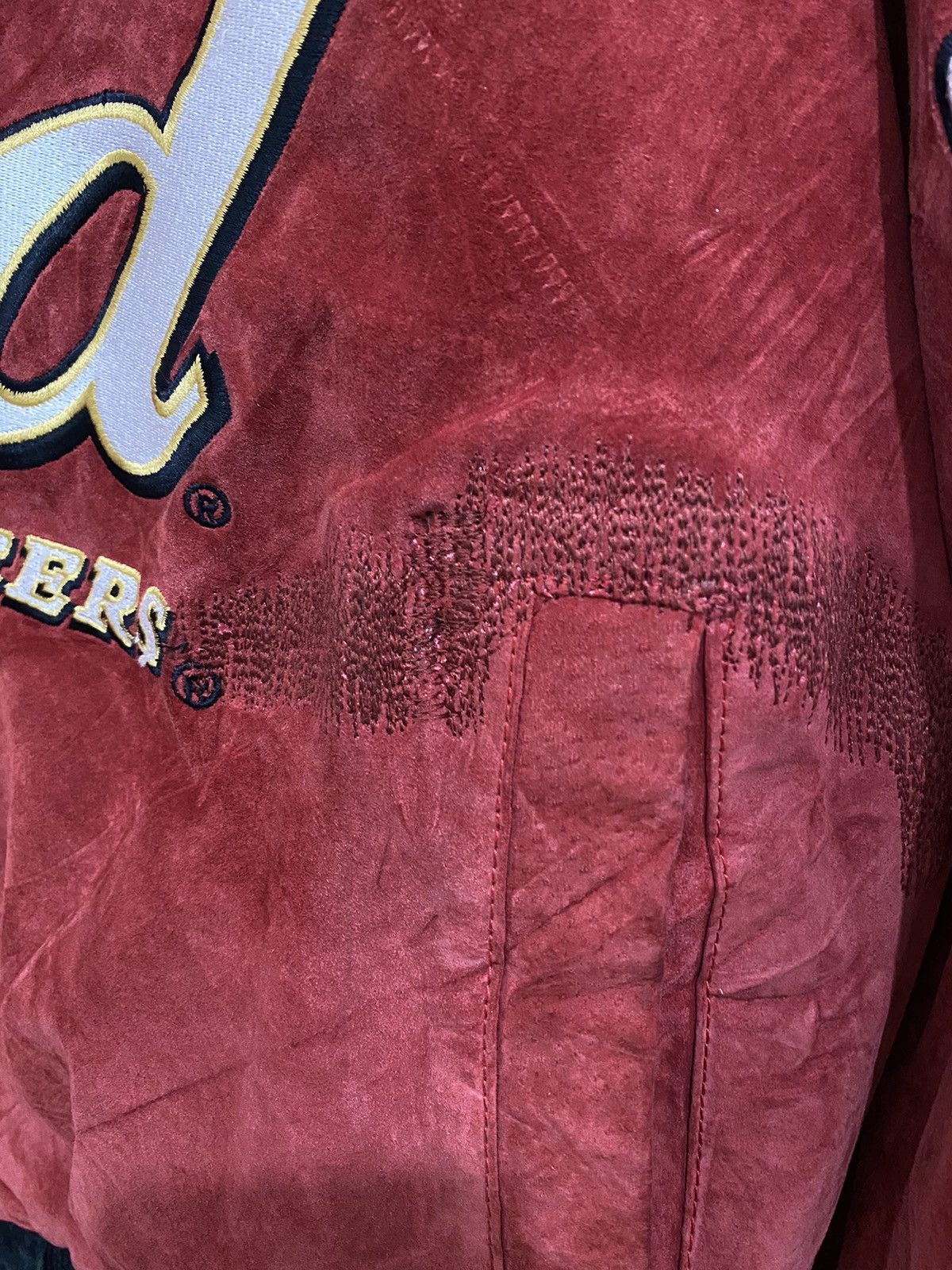 Jeff Hamilton × NASCAR Jeff Hamilton Winston Cup Series Suede Leather Varsity Size US XL / EU 56 / 4 - 12 Thumbnail