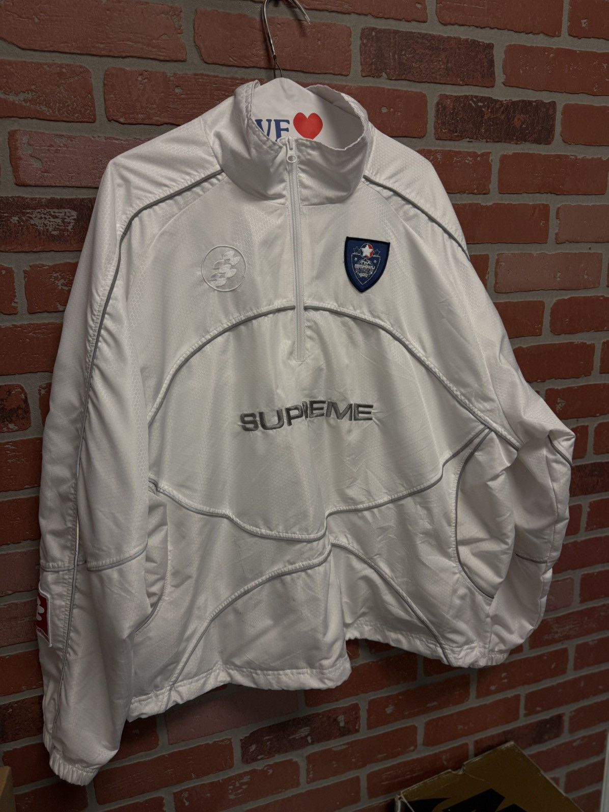 Supreme Supreme Reflective Piping Jacket White Size Large Size US L / EU 52-54 / 3 - 4 Thumbnail