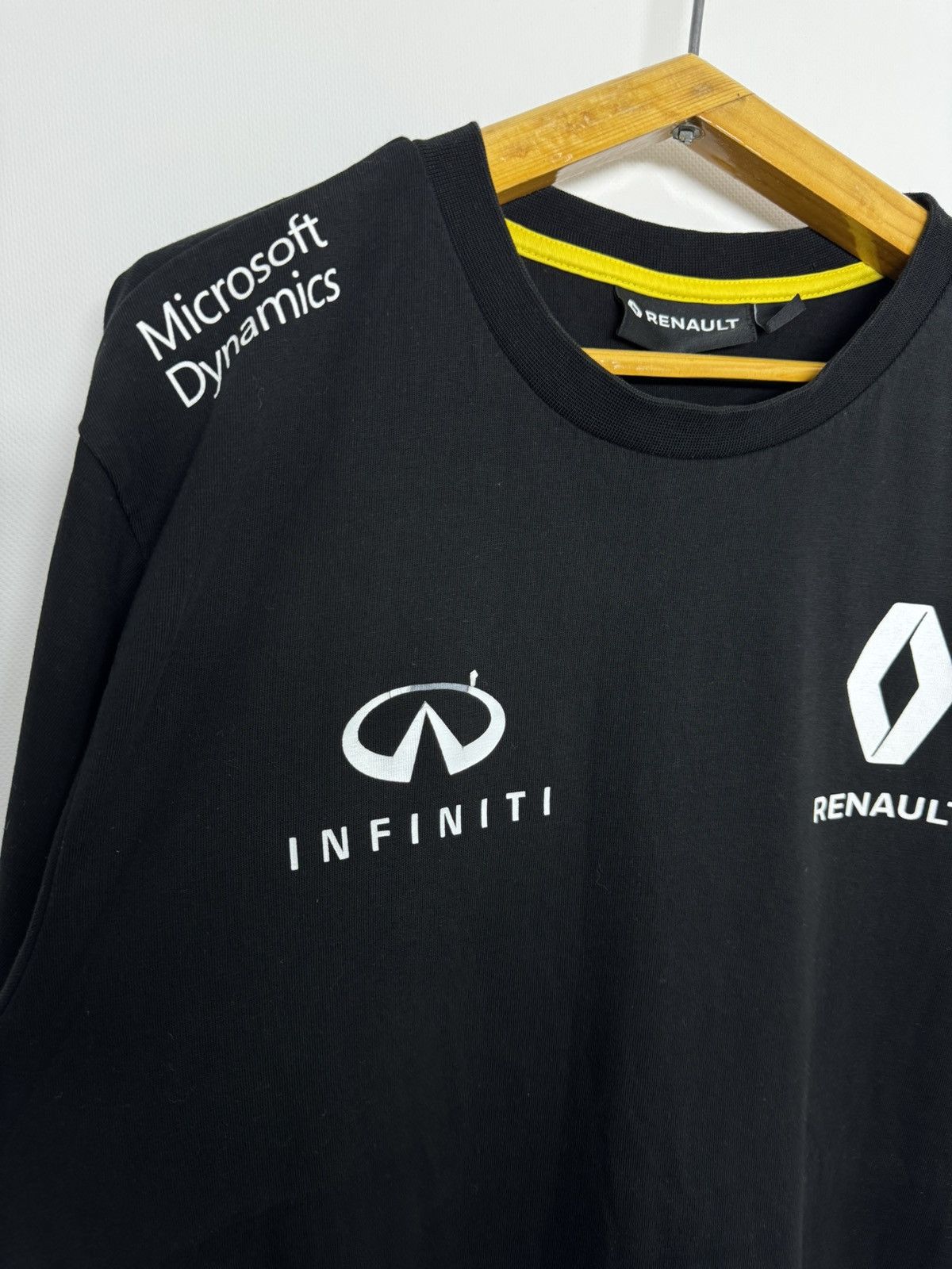 Vintage Infiniti Renault Racing Team Formula One Polo Shirt Jersey Size US L / EU 52-54 / 3 - 13 Thumbnail