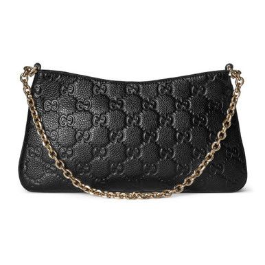 Gucci o1la5ras0526 Size: OS / GG Emblem Medium Shoulder Bag Black Size ONE SIZE - 3 Thumbnail