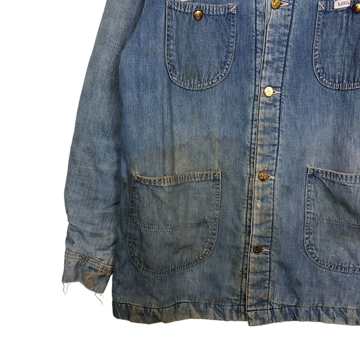 Lee 🔥VINTAGE CHORE WORKER JACKET LEE MADE IN USA BLANKET DENIM Size US M / EU 48-50 / 2 - 6 Thumbnail