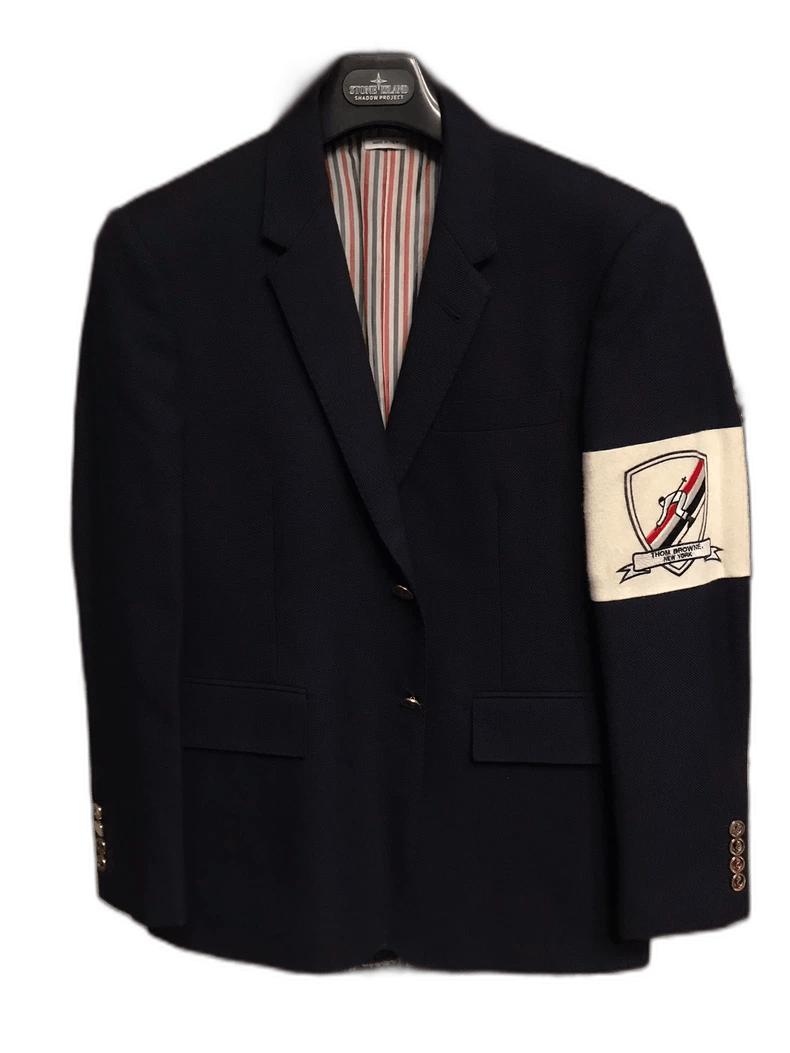 Thom Browne Thom Browne Navy Blazer with Wool Material Size US S / EU 44-46 / 1 - 1 Thumbnail
