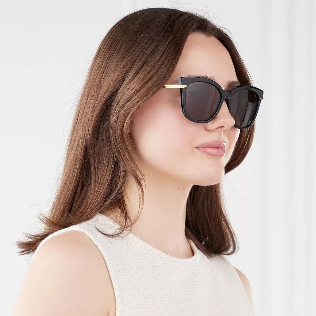 Bottega Veneta NEW BOTTEGA VENETA BV1296SA 001 SUNGLASSES BLACK WOMEN Size ONE SIZE - 3 Thumbnail