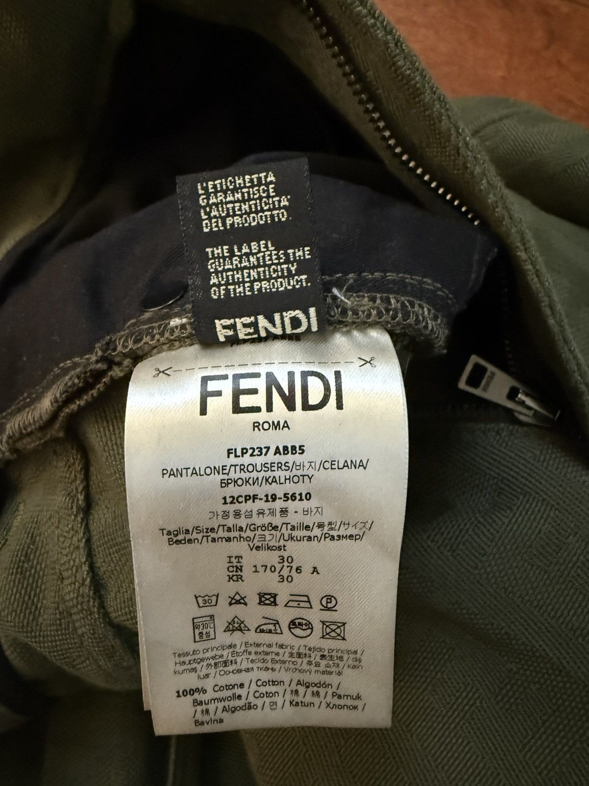 Fendi Fendi Green Jacquard “Forever Fendi” Jean Size US 30 / EU 46 - 6 Thumbnail