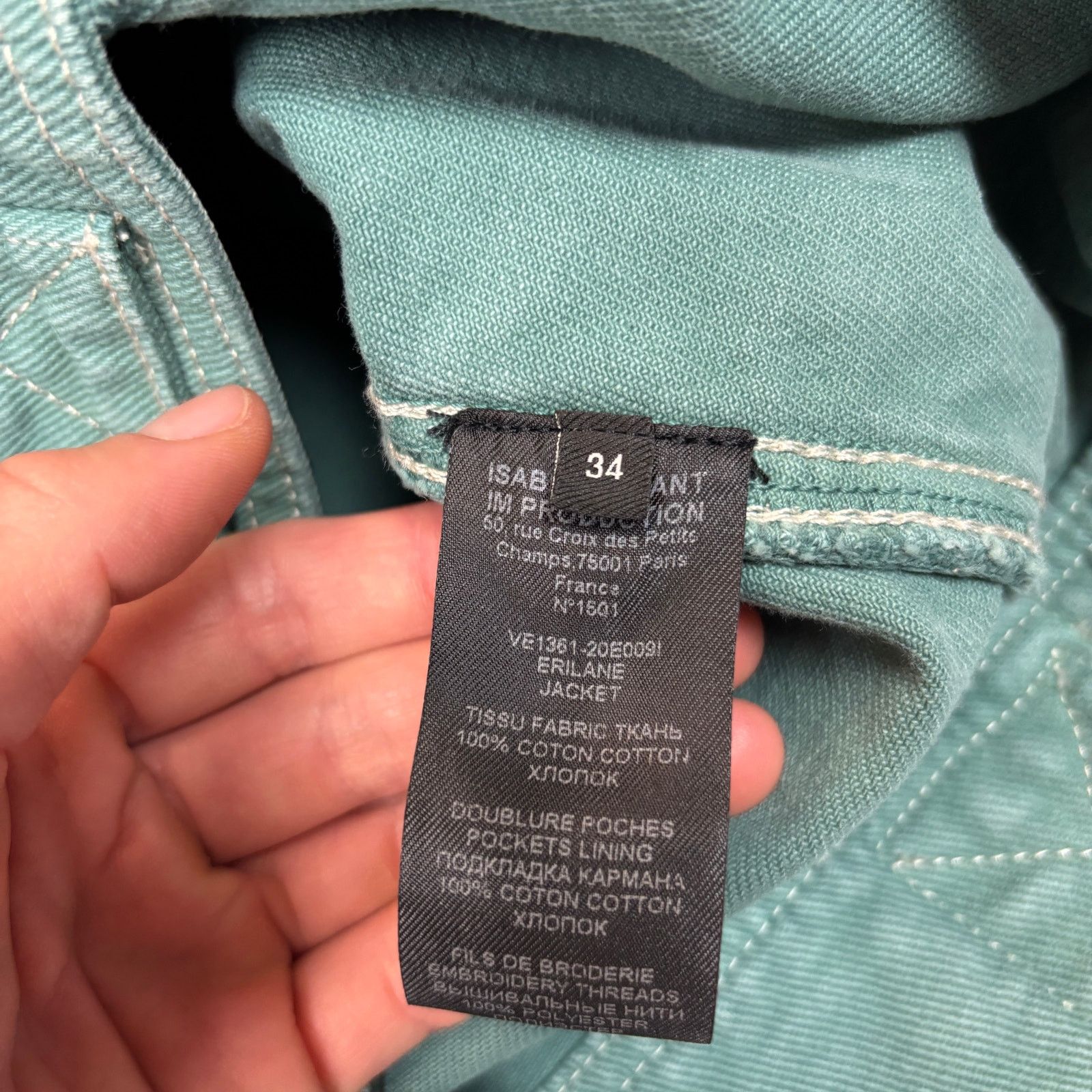 Isabel Marant NWT Isabel Marant Erilane Vest Jacket Celadan Women's 34 Size XS / US 0-2 / IT 36-38 - 7 Thumbnail