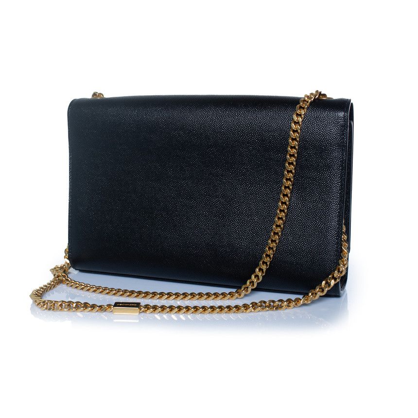 Saint Laurent Paris Saint Laurent, Medium Kate shoulder bag in black Size ONE SIZE - 7 Thumbnail