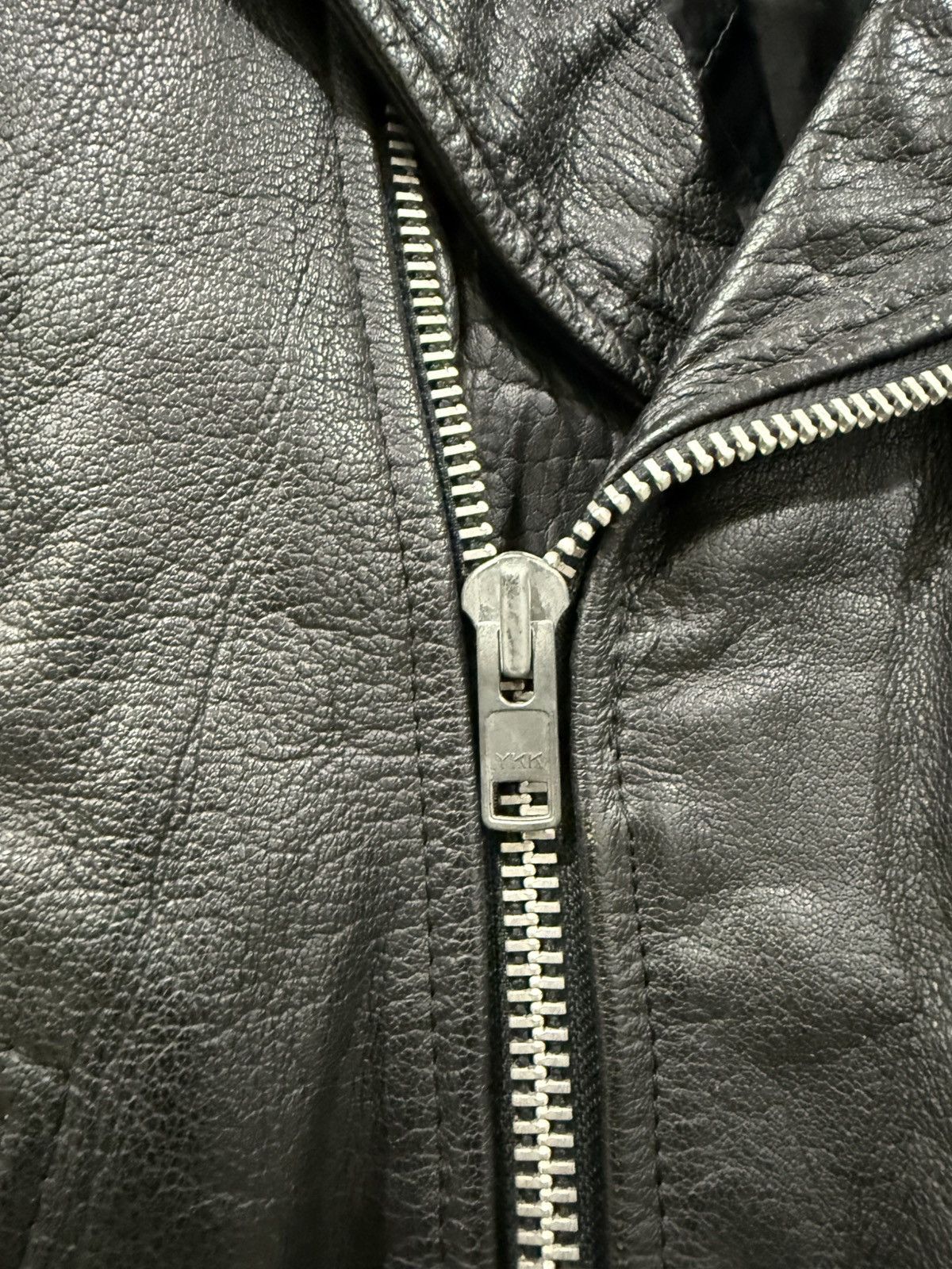Genuine Leather VTG NICE LEATHER Brand Like Schott Perfecto Jacket Size US M / EU 48-50 / 2 - 4 Thumbnail