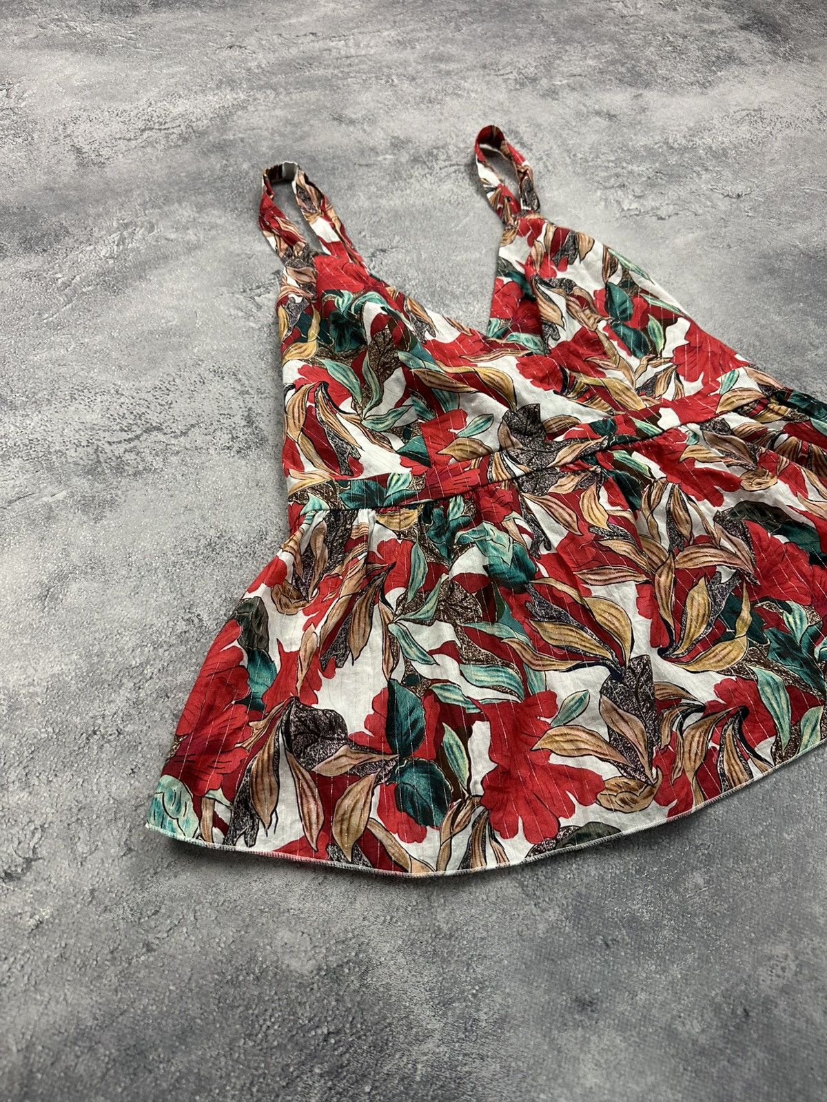 Other Rinascimento Flower Print Summer Blouse Top Made in Italy L Size L / US 10 / IT 46 - 3 Thumbnail