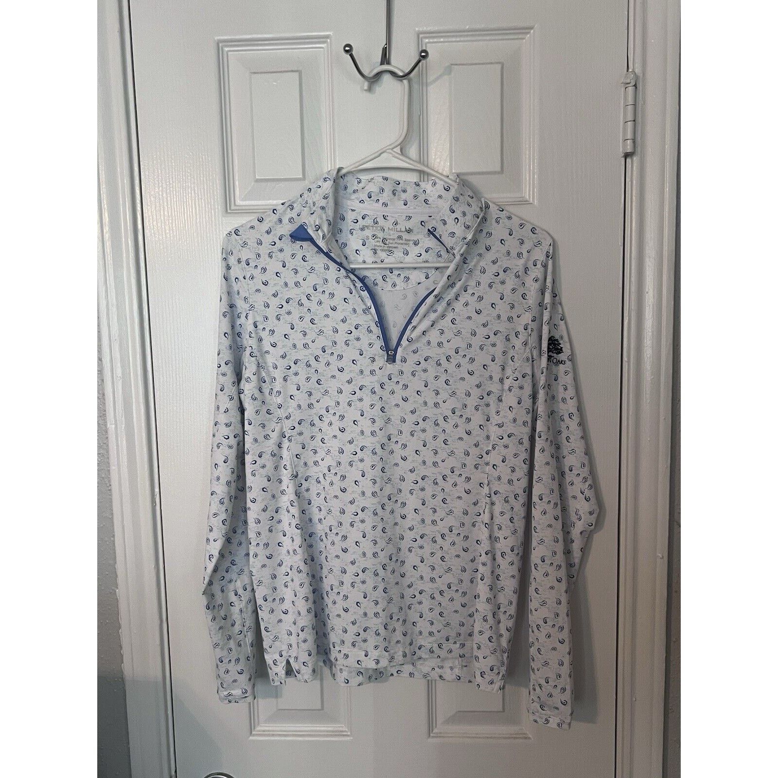 Peter Millar Peter Millar Women’s Paisley S Wicking 50 + UPF Full Zip Size S / US 4 / IT 40 - 2 Thumbnail