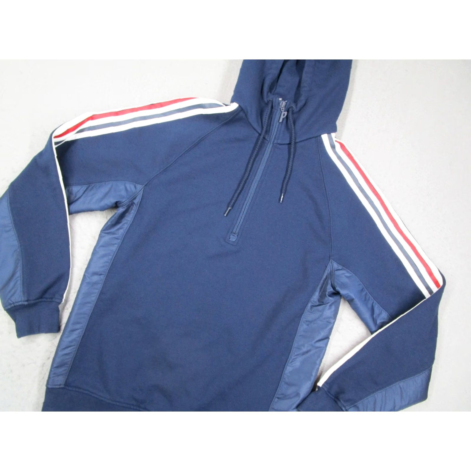Adidas Palace Adidas Originals Hoodie Mens Small Blue Half Zip Tri-Ferg AZ6593 Size US S / EU 44-46 / 1 - 2 Thumbnail