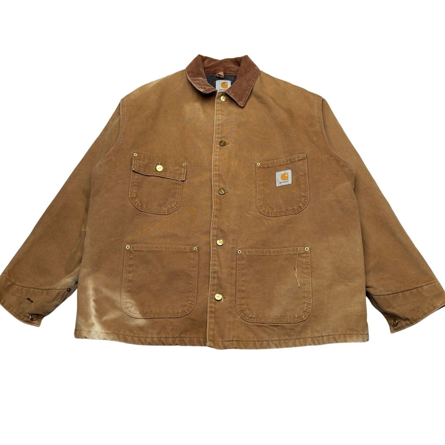 Carhartt Vintage Carhartt Blanket Lined Chore Jacket Workwear XL Size US XL / EU 56 / 4 - 1 Thumbnail