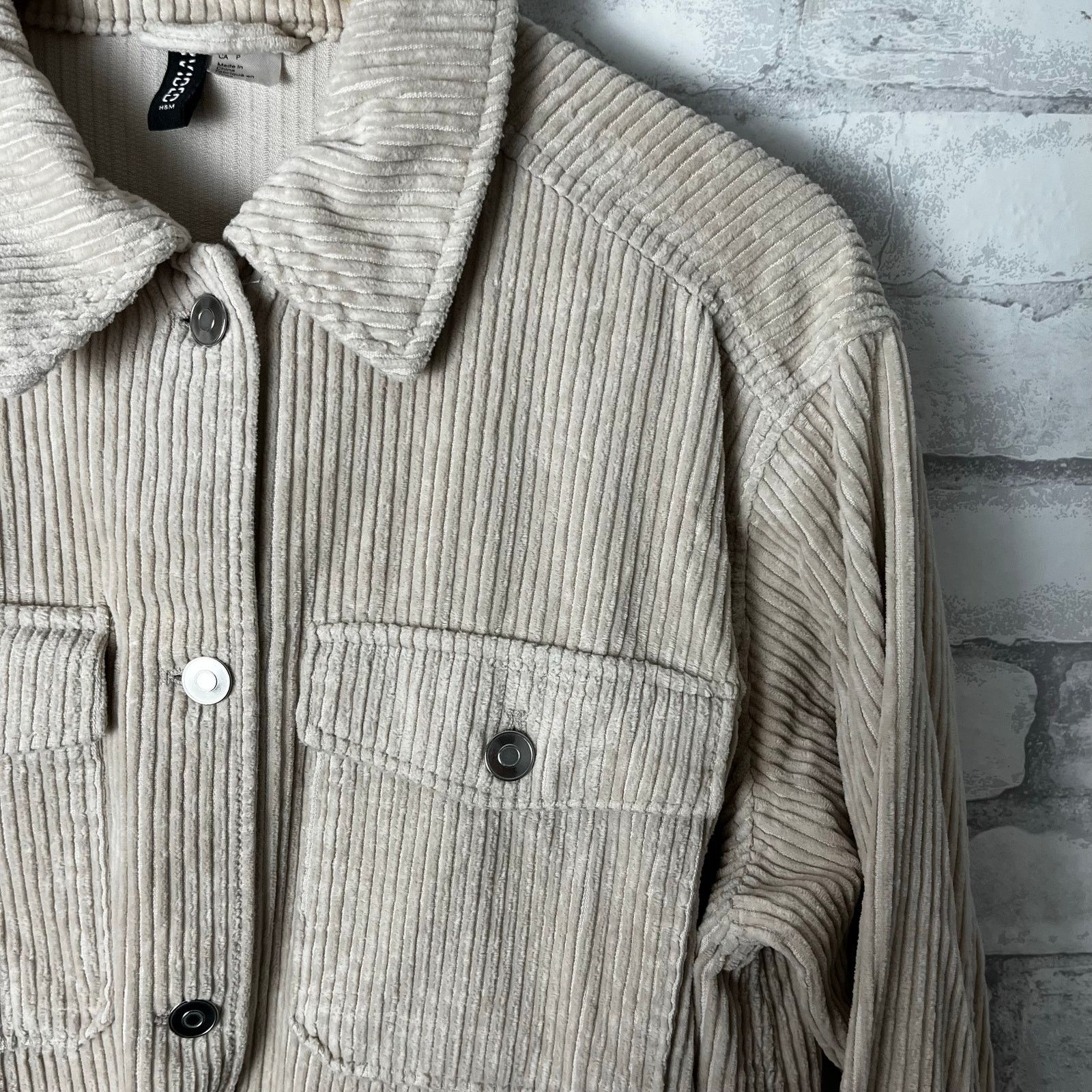Divided Divided Cream Corduroy Shirt Jacket Size US S / EU 44-46 / 1 - 4 Thumbnail