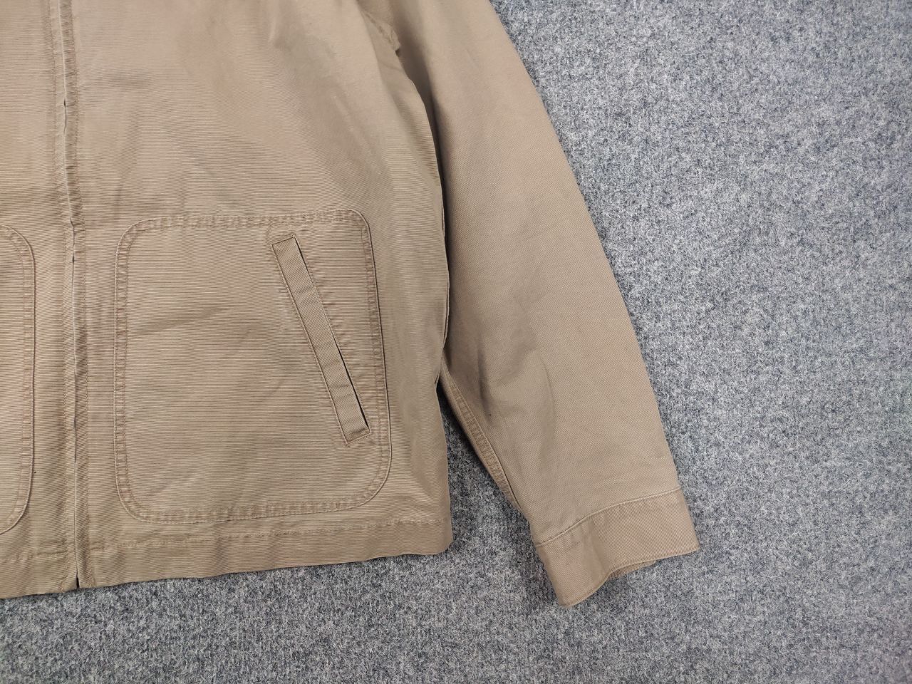 Japanese Brand Vintage Uniqlo Japan Minimalism Canvas Zip Bomber Jacket Size US L / EU 52-54 / 3 - 5 Thumbnail