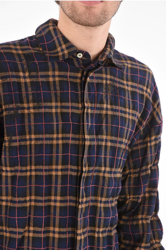 Palm Angels o1y0325 Logo Checked Shirt in Multicolor Size US S / EU 44-46 / 1 - 2 Thumbnail