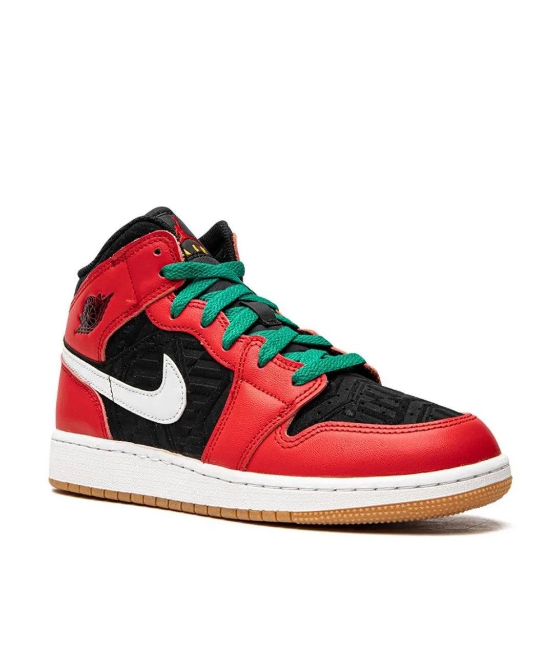 Jordan Brand Jordan 1 Mid SE Christmas Tree Youth Size 7 Size US 8.5 / IT 38.5 - 1 Thumbnail