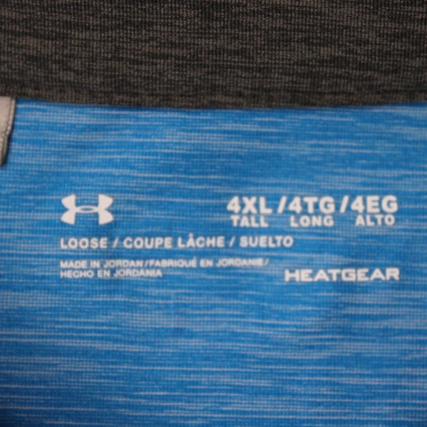 Under Armour Under Armour Polo Shirt Men 4XL Blue Short Sleeve Golf Stretch Polyester S/S Polo Size US XXL / EU 58 / 5 - 7 Thumbnail
