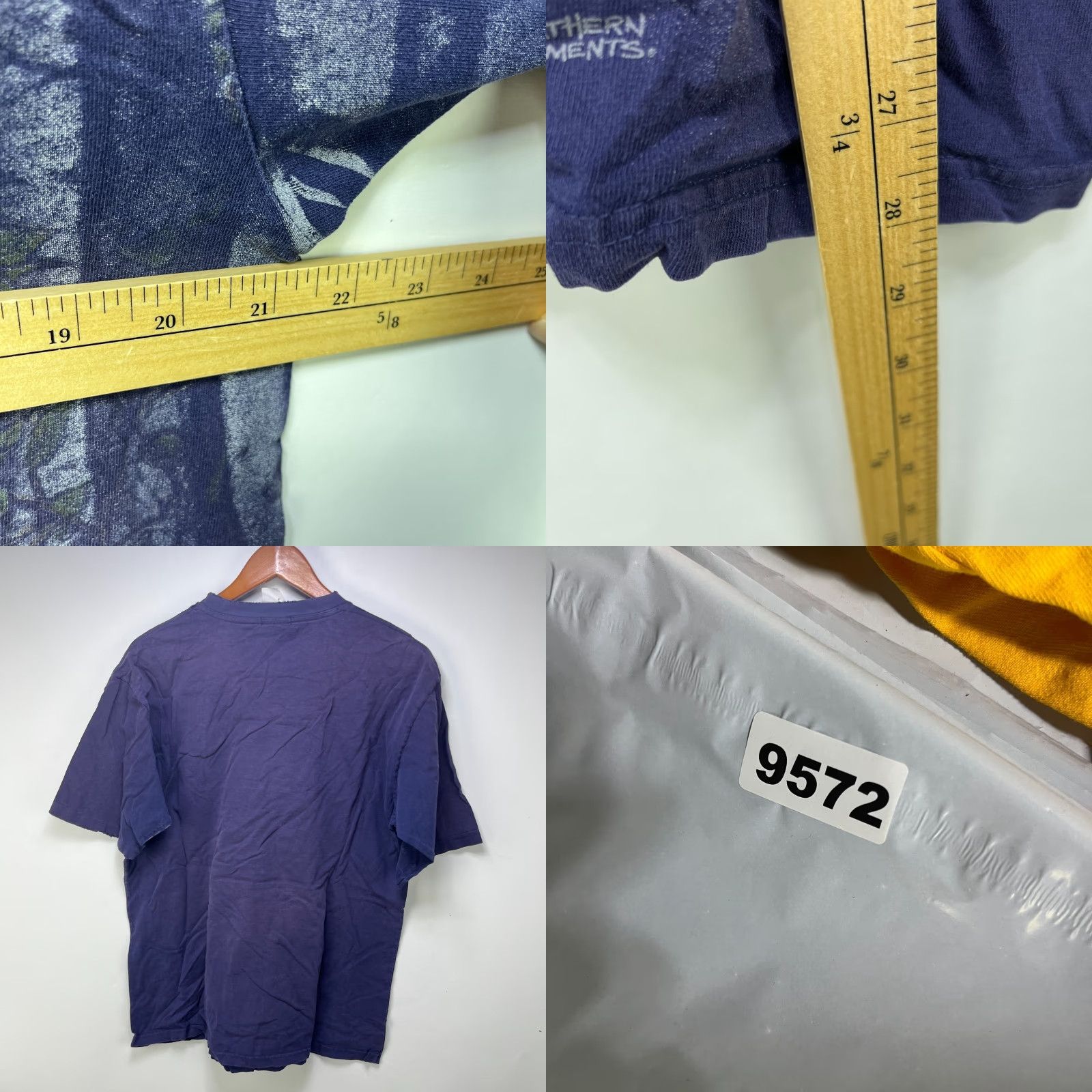 Vintage VINTAGE Wolf Animal Nature Faded T-Shirt Large 90s Mens Blue Cotton Crew Neck Short Sleeve T-Shirt Size US L / EU 52-54 / 3 - 8 Thumbnail