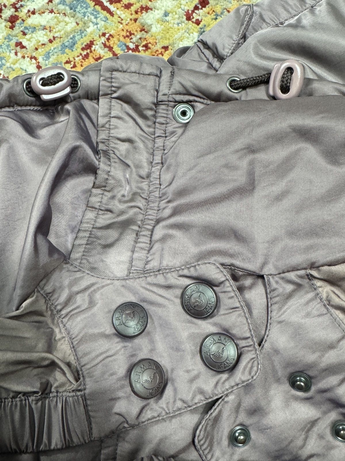 Armani × Giorgio Armani × Vintage ᶠᵃⁿᶜʸᵍᵘʸ Boxy 90s Armani Puffer Jacket Vintage Y2K Down Rare Size M / US 6-8 / IT 42-44 - 7 Thumbnail
