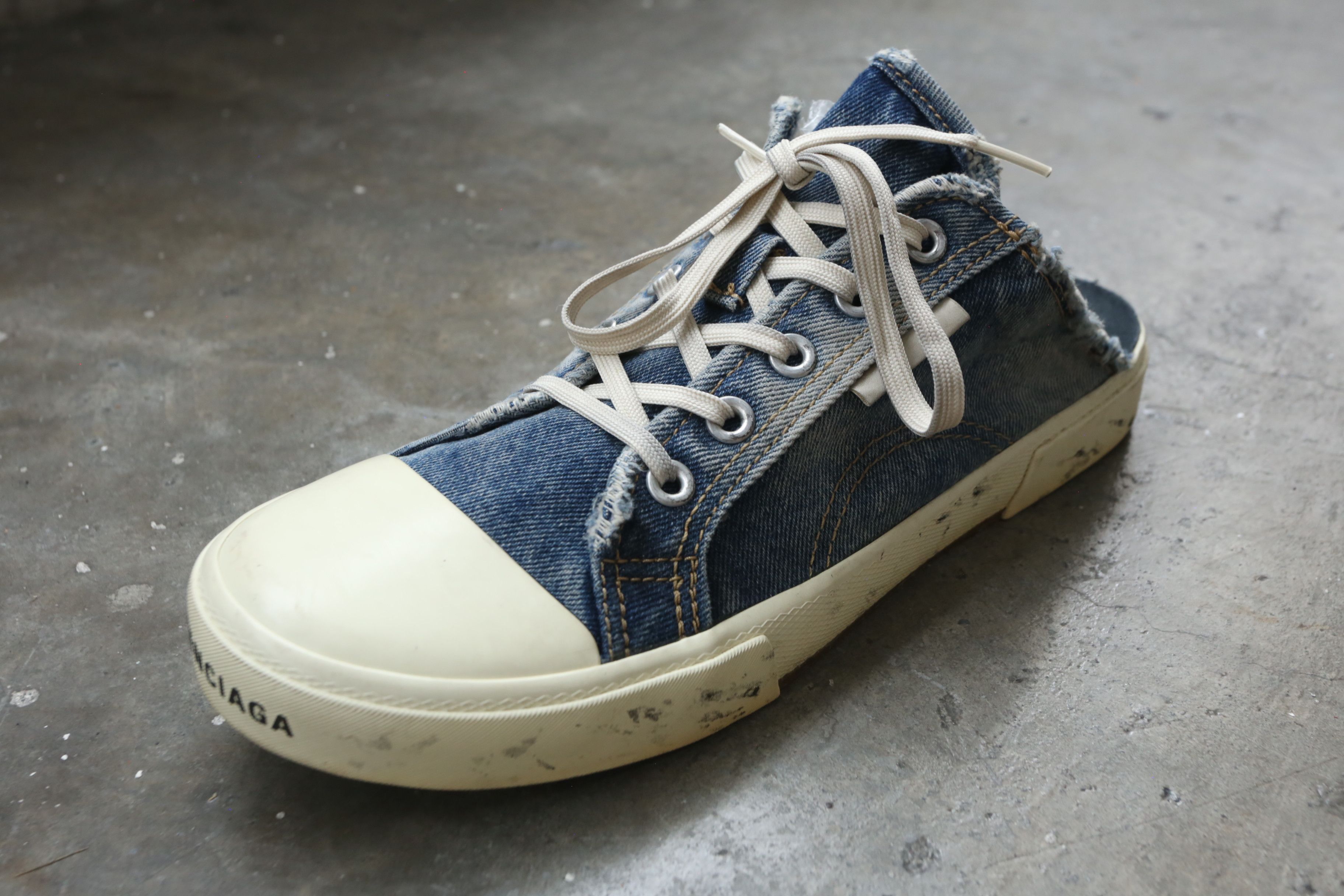 Balenciaga Balenciaga - S/S 23 - Paris Denim Mule Sneakers Size US 9 / EU 42 - 9 Thumbnail