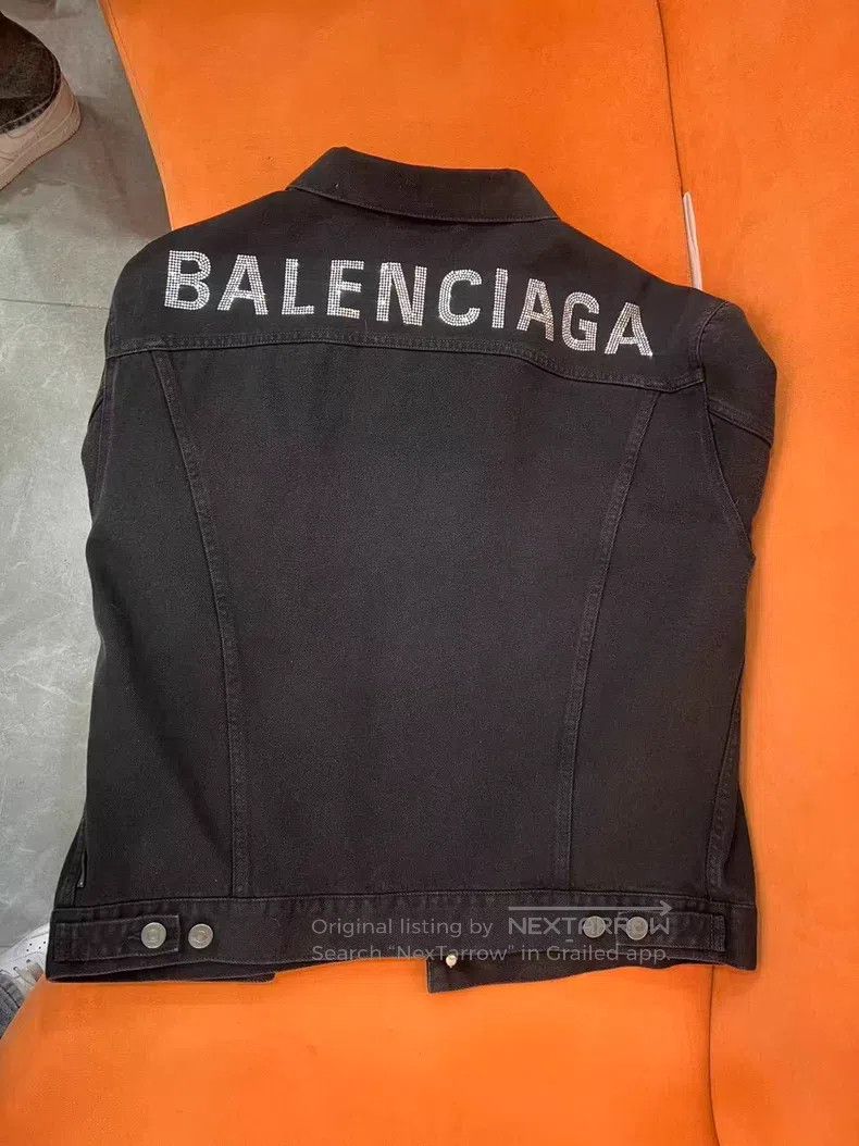 Balenciaga Balenciaga Black Denim Jacket Size XS / US 0-2 / IT 36-38 - 3 Thumbnail