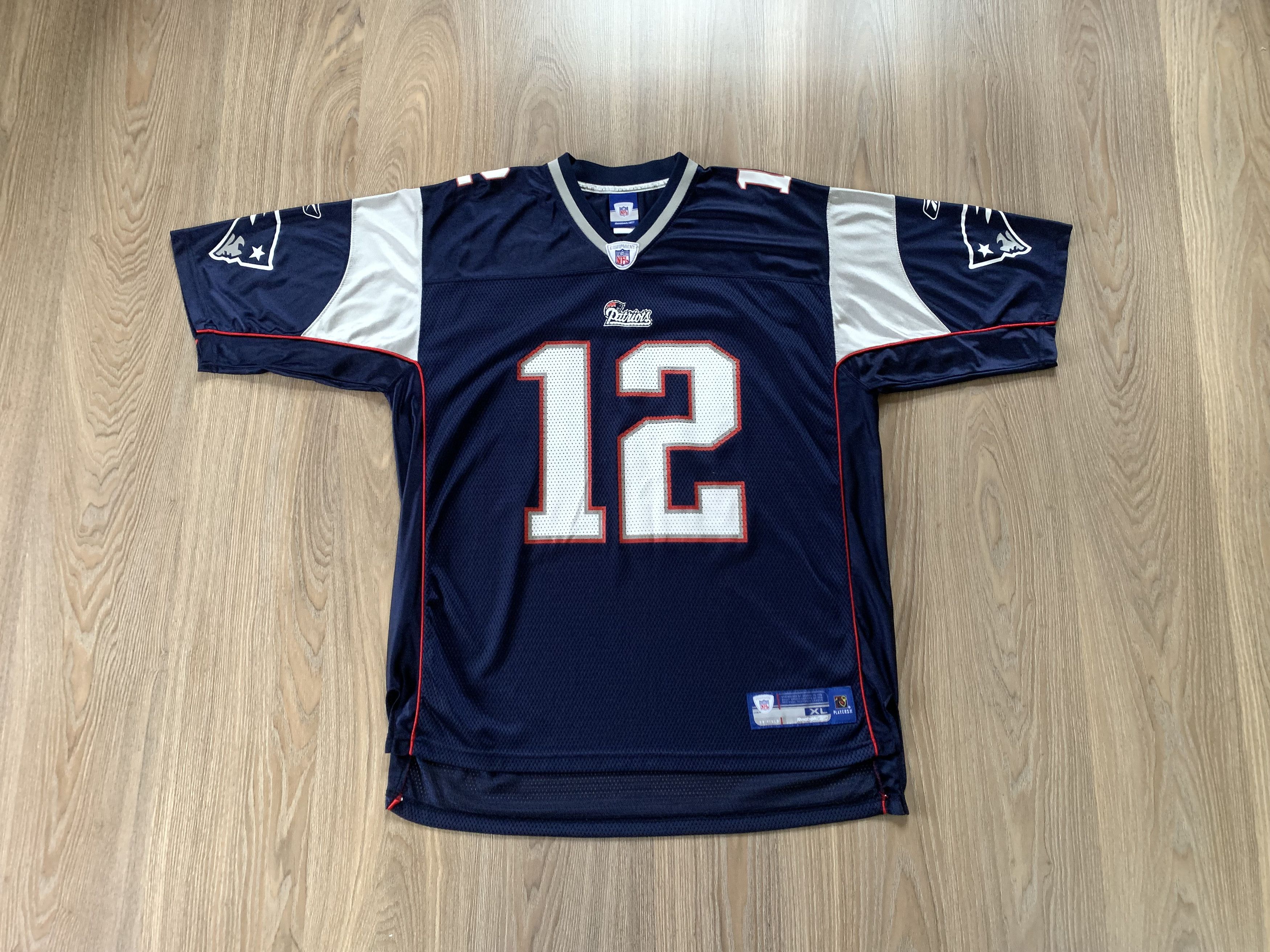 NFL × Reebok × Vintage Reebok NFL New England Patriots Tom Brady #12 Jersey Size US XL / EU 56 / 4 - 1 Thumbnail
