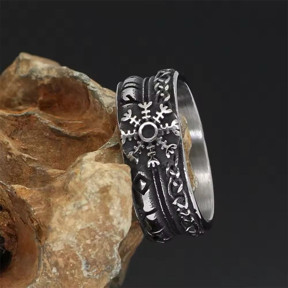 Other Vintage Norse Runes Compass Rings Size ONE SIZE - 7 Thumbnail