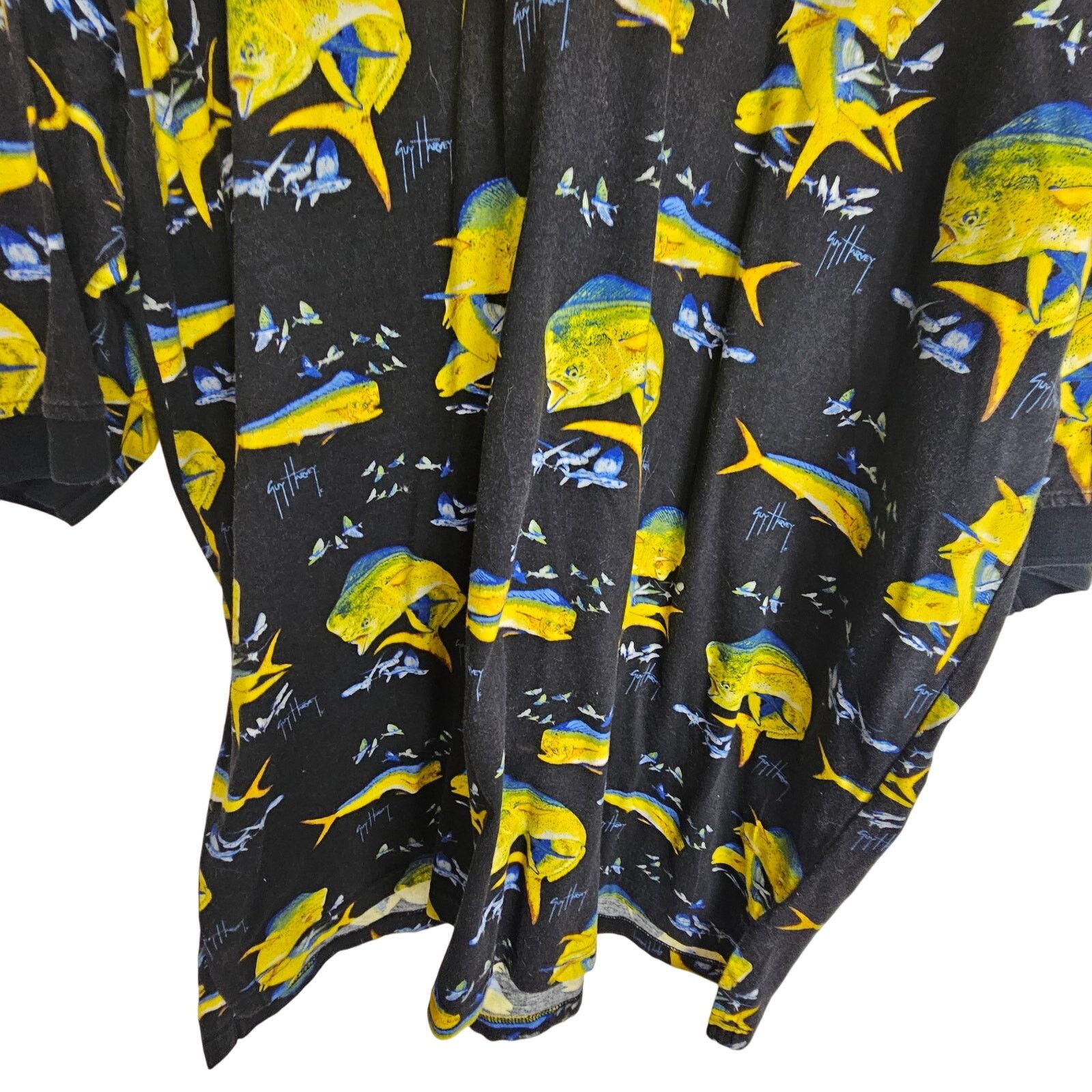 Guy Harvey Guy Harvey AFTCO Mens Fish Print Polo Shirt Size XL Gorpcore Size US XL / EU 56 / 4 - 3 Thumbnail