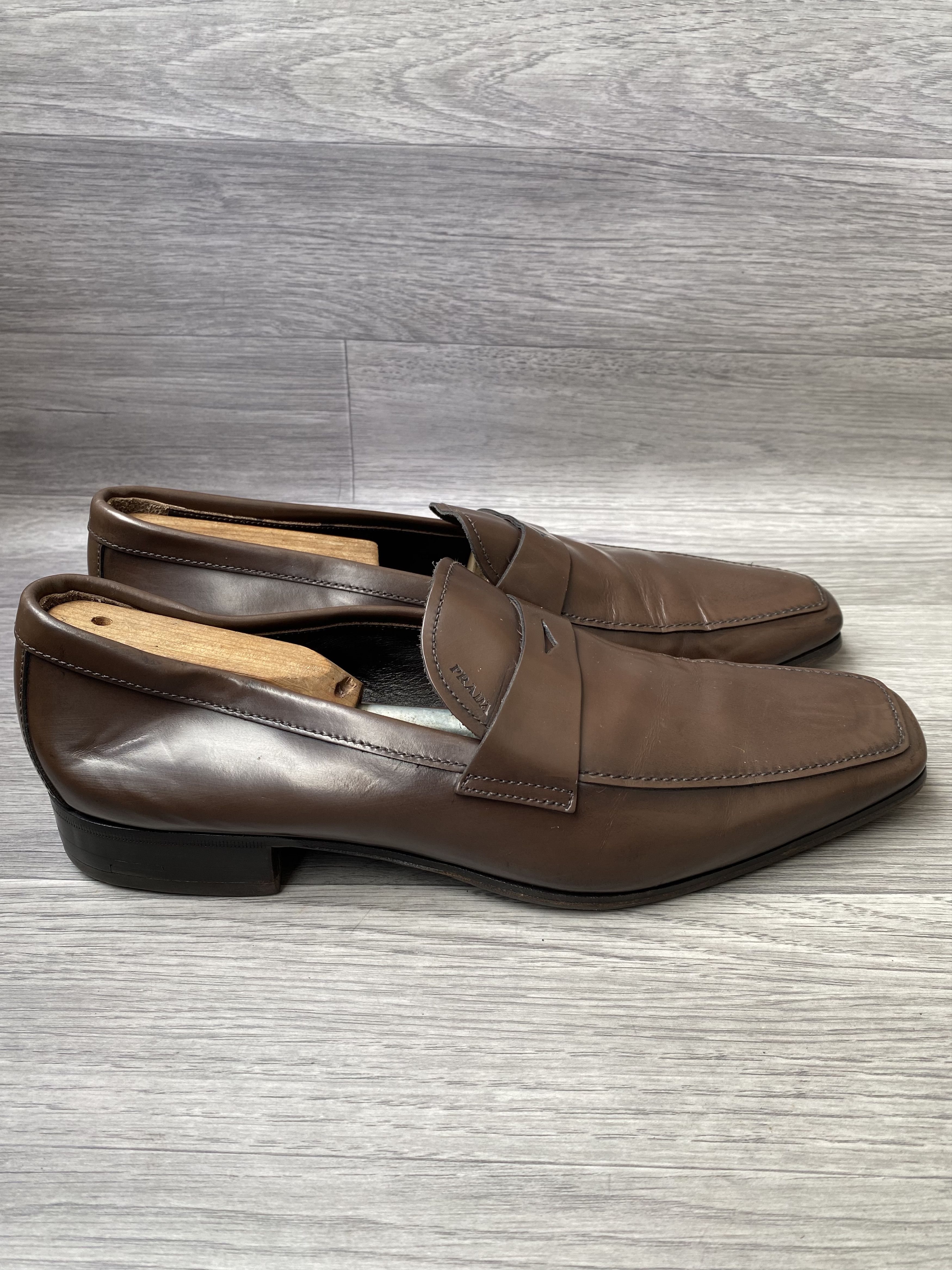 Prada Prada brown penny loafers dress shoes sz uk 10 Size US 11 / EU 44 - 5 Thumbnail