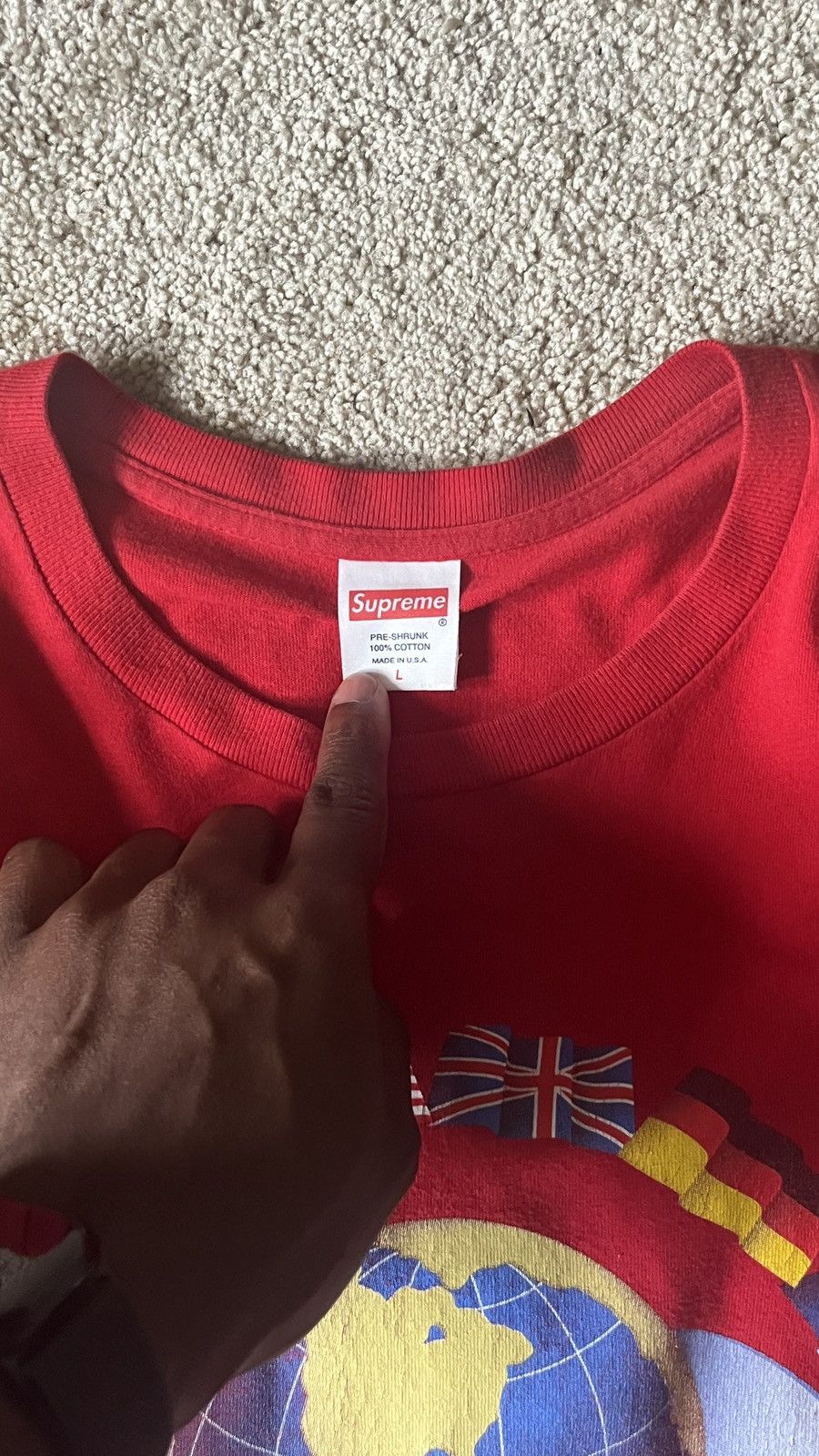 Supreme Supreme Worldwide Longsleeve Tee Size US L / EU 52-54 / 3 - 2 Thumbnail