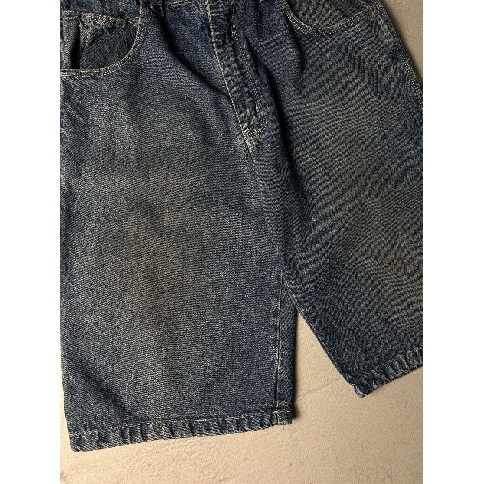 Fubu Vintage 90s Fubu Blue Jean Shorts - Men's 36Wx13L Size US 36 / EU 52 - 3 Thumbnail