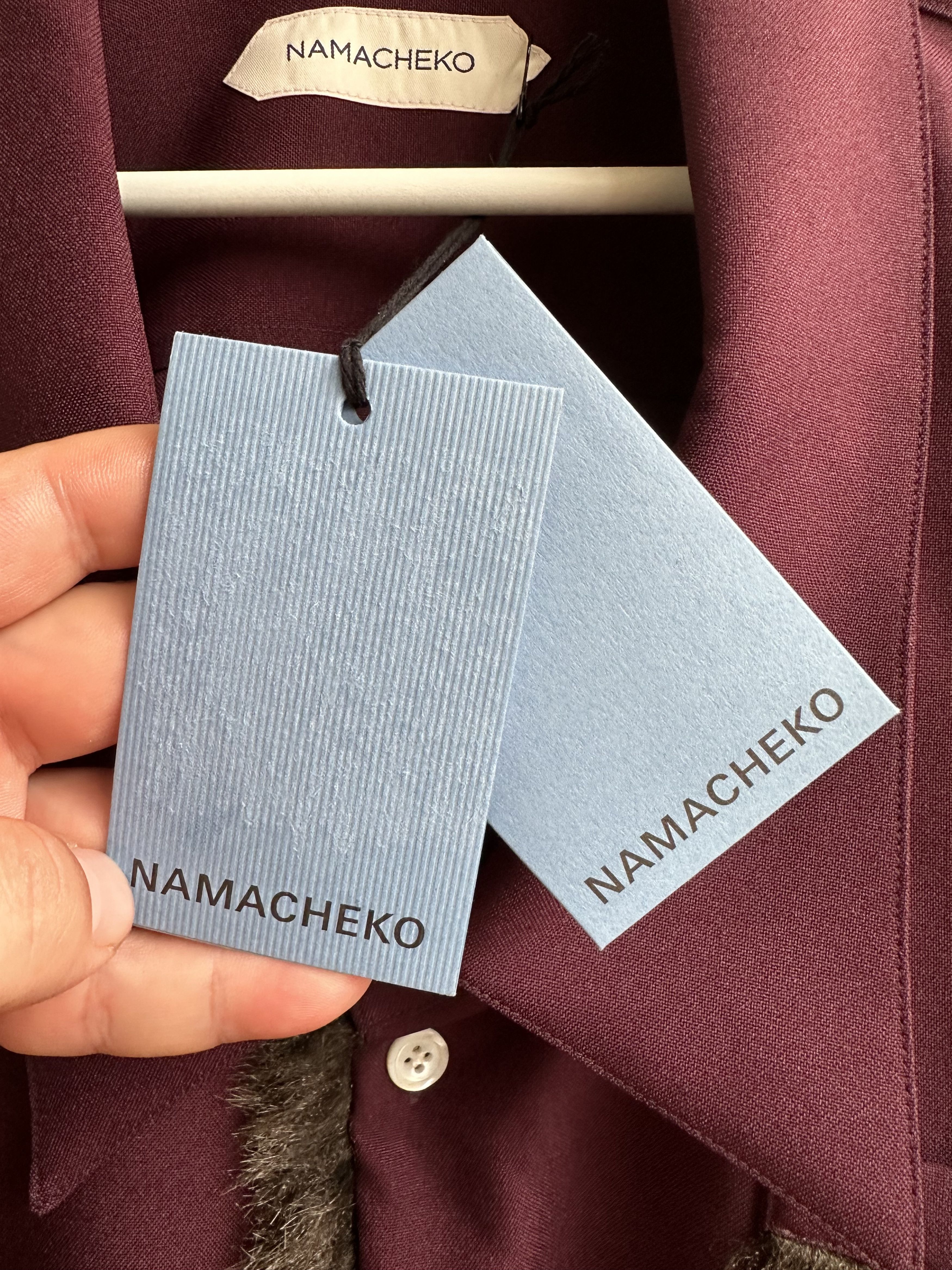 Namacheko BNWT faux fur 'omaro' overshirt Size US L / EU 52-54 / 3 - 5 Thumbnail