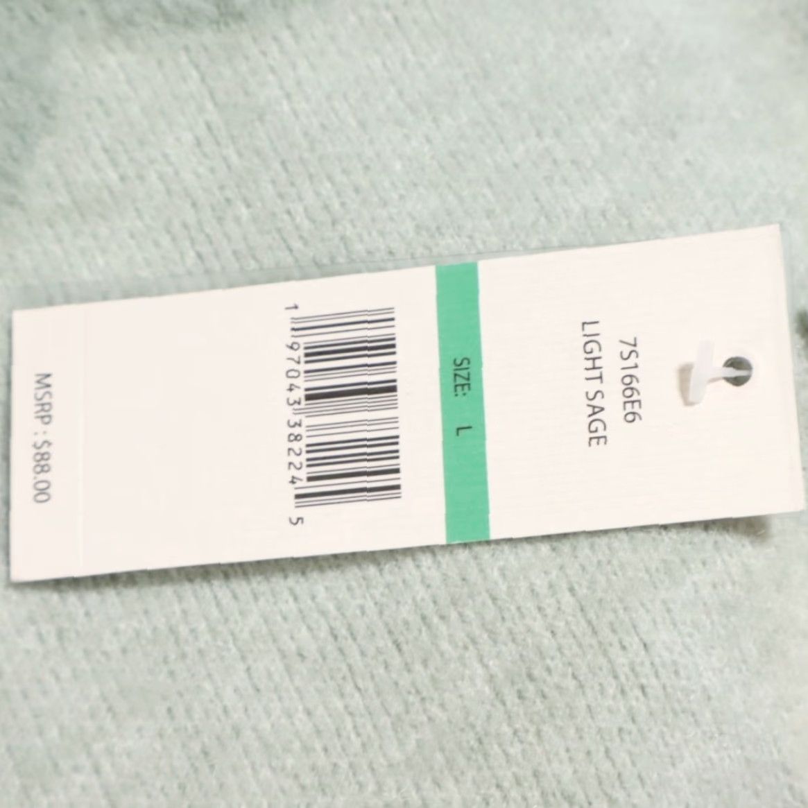 Nanette Lepore Nanette Lepore Cozy Flower Carm Crewneck Solid Long Sleeve Sage Women's L Sweater Shirt Size L / US 10 / IT 46 - 7 Thumbnail
