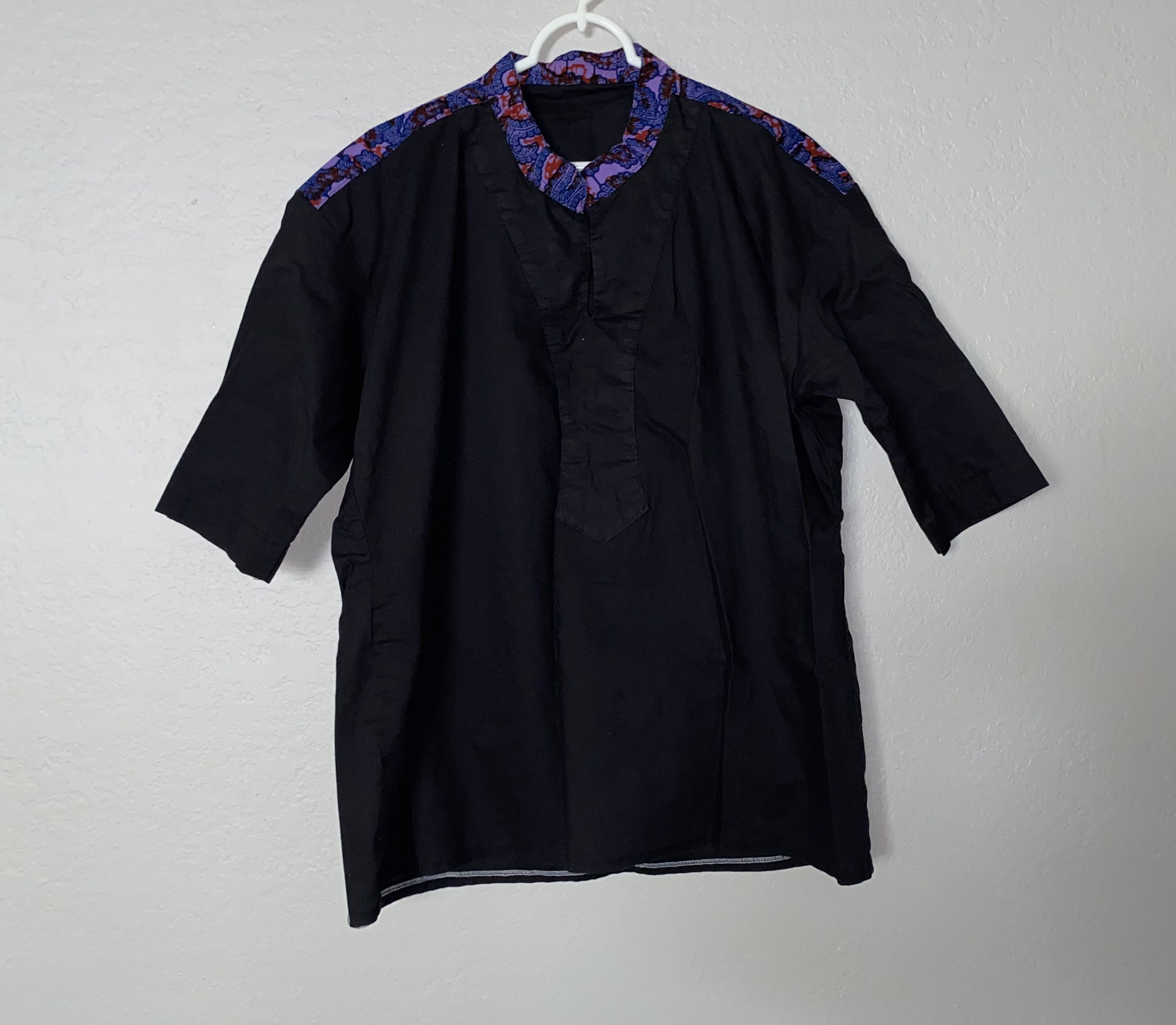 Handmade × Homemade RARE African Motif Pattern STAR Design GHANA Africa t shirt Size US L / EU 52-54 / 3 - 1 Thumbnail