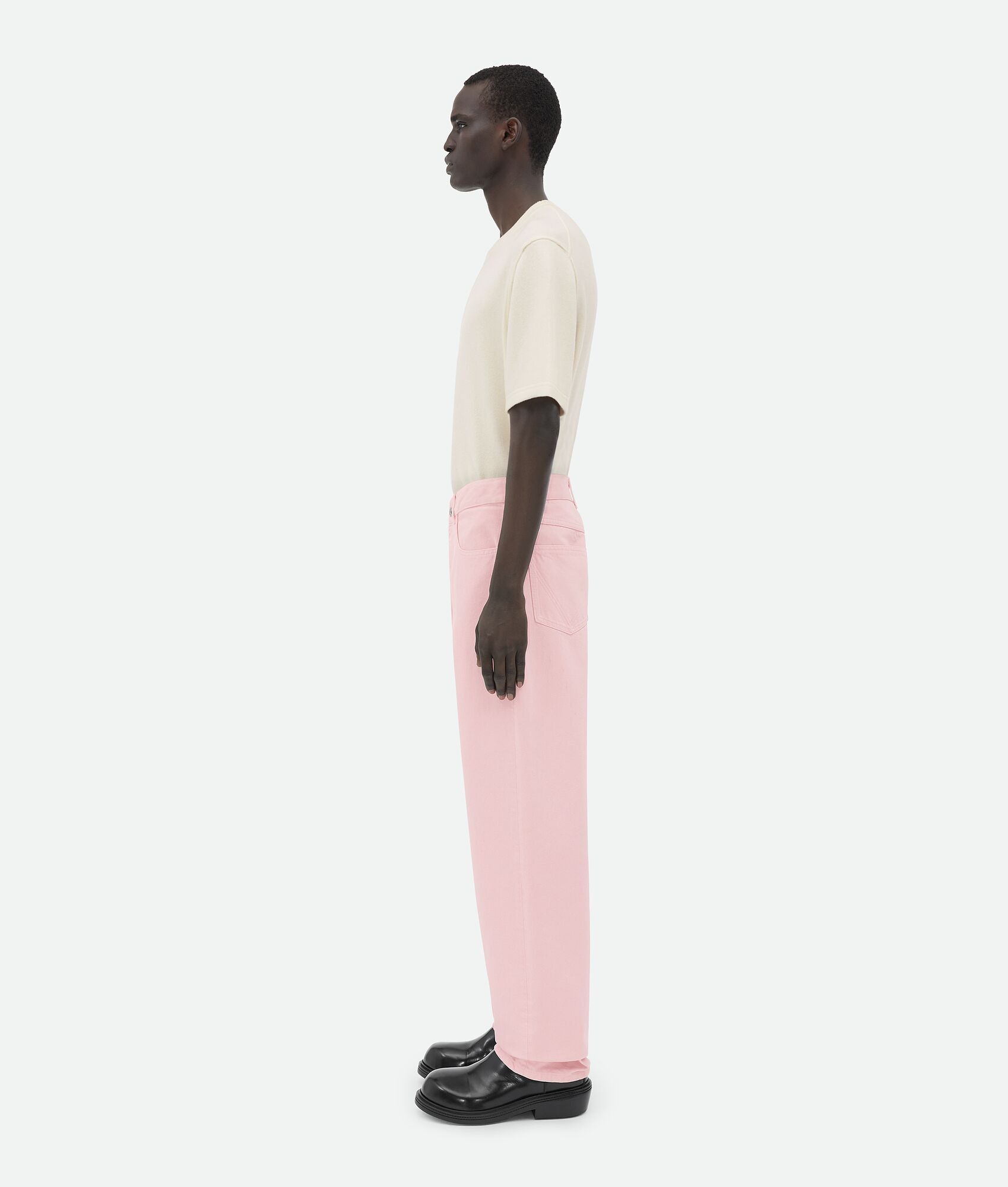 Bottega Veneta o1bcso1str0925 Wash Wide Leg Denim in Pink Size US 30 / EU 46 - 2 Thumbnail
