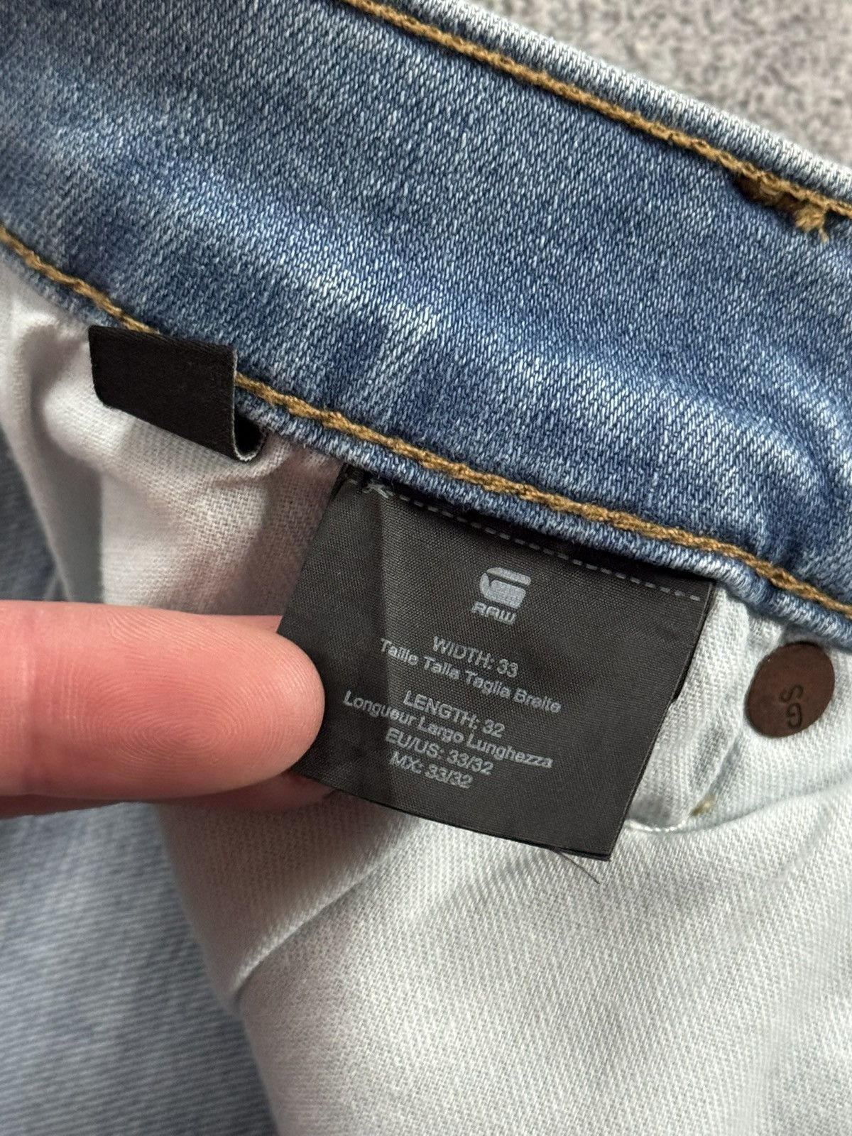 G-Star G star raw 33/32 D-staq 5-pocket denim pants jeans trousers Size US 33 - 12 Thumbnail