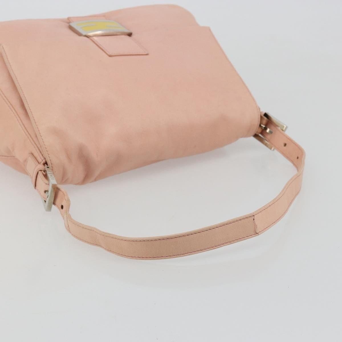 Fendi Fendi Leather Mamma Baguette Shoulder Bag Pink Size ONE SIZE - 13 Thumbnail