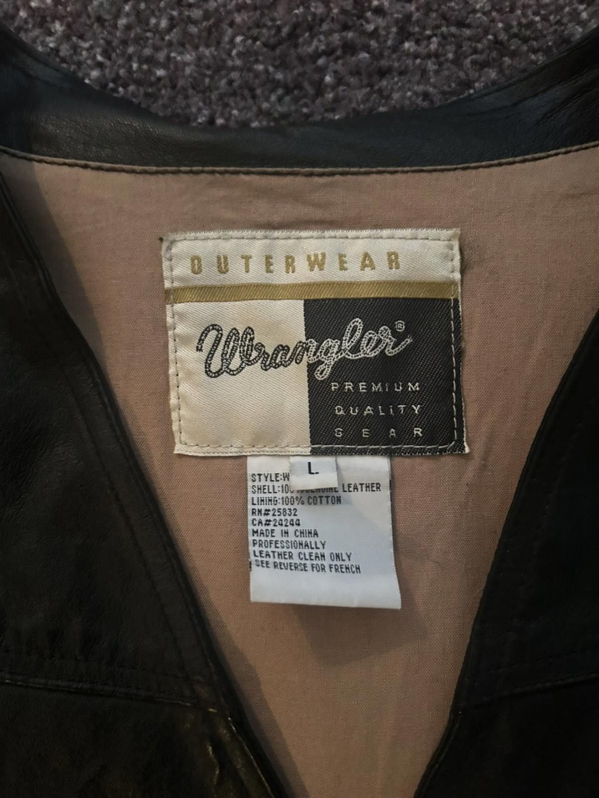 Wrangler Wrangler Premium Leather Vest - Men's L Size US L / EU 52-54 / 3 - 3 Thumbnail