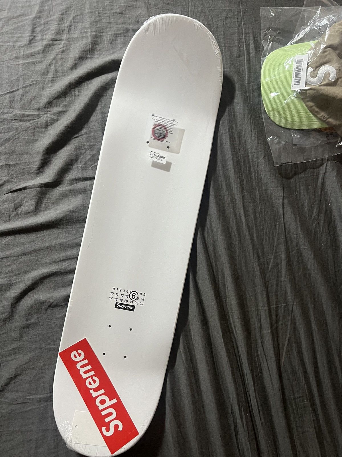image of Maison Margiela x Supreme mm6 Skateboard in White, Men's