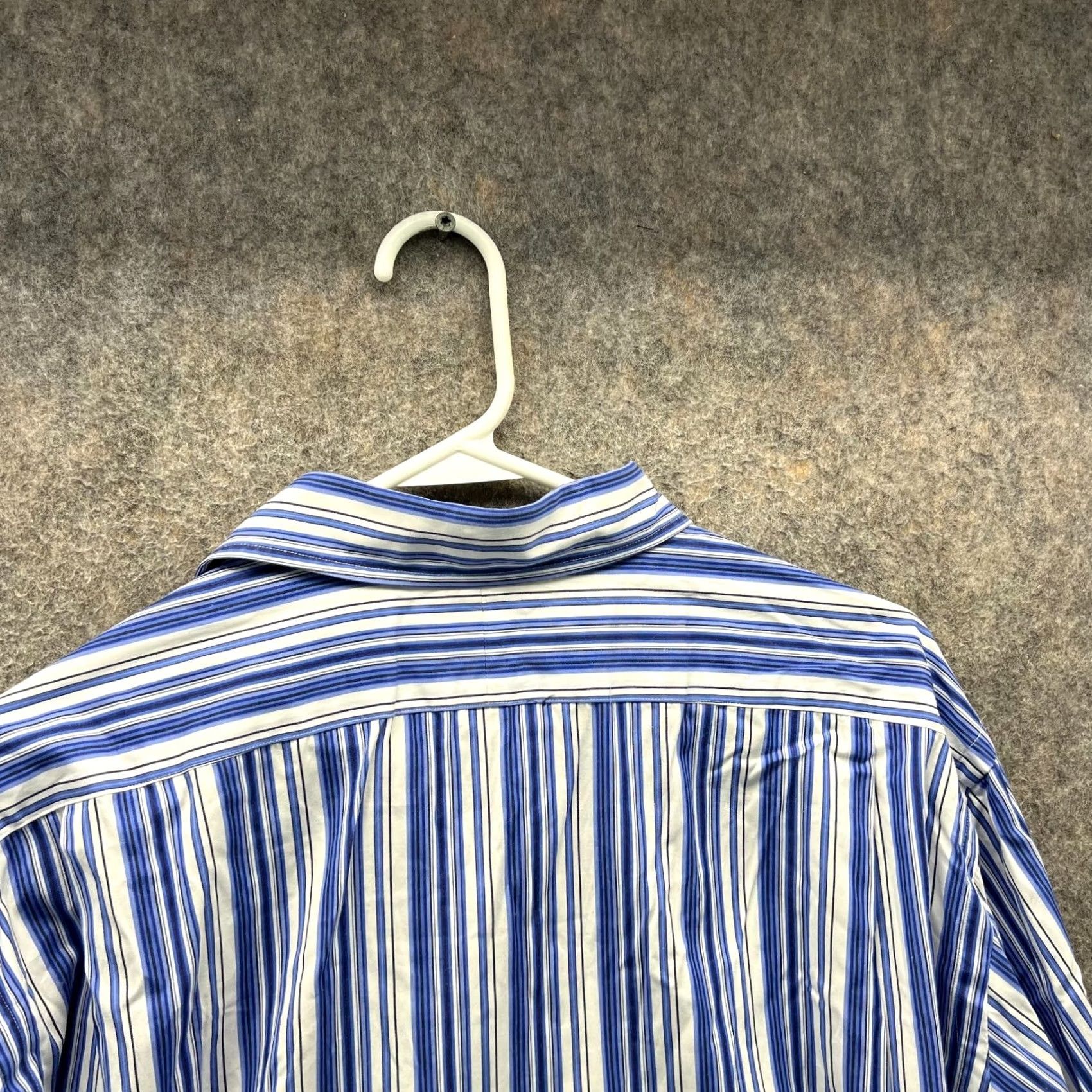 Polo Ralph Lauren VINTAGE Polo Ralph Lauren Shirt Men XL Blue Button-Down Striped Oxford Plaid Dress Casual Workwear Cardi No N/A Size US XL / EU 56 / 4 - 3 Thumbnail