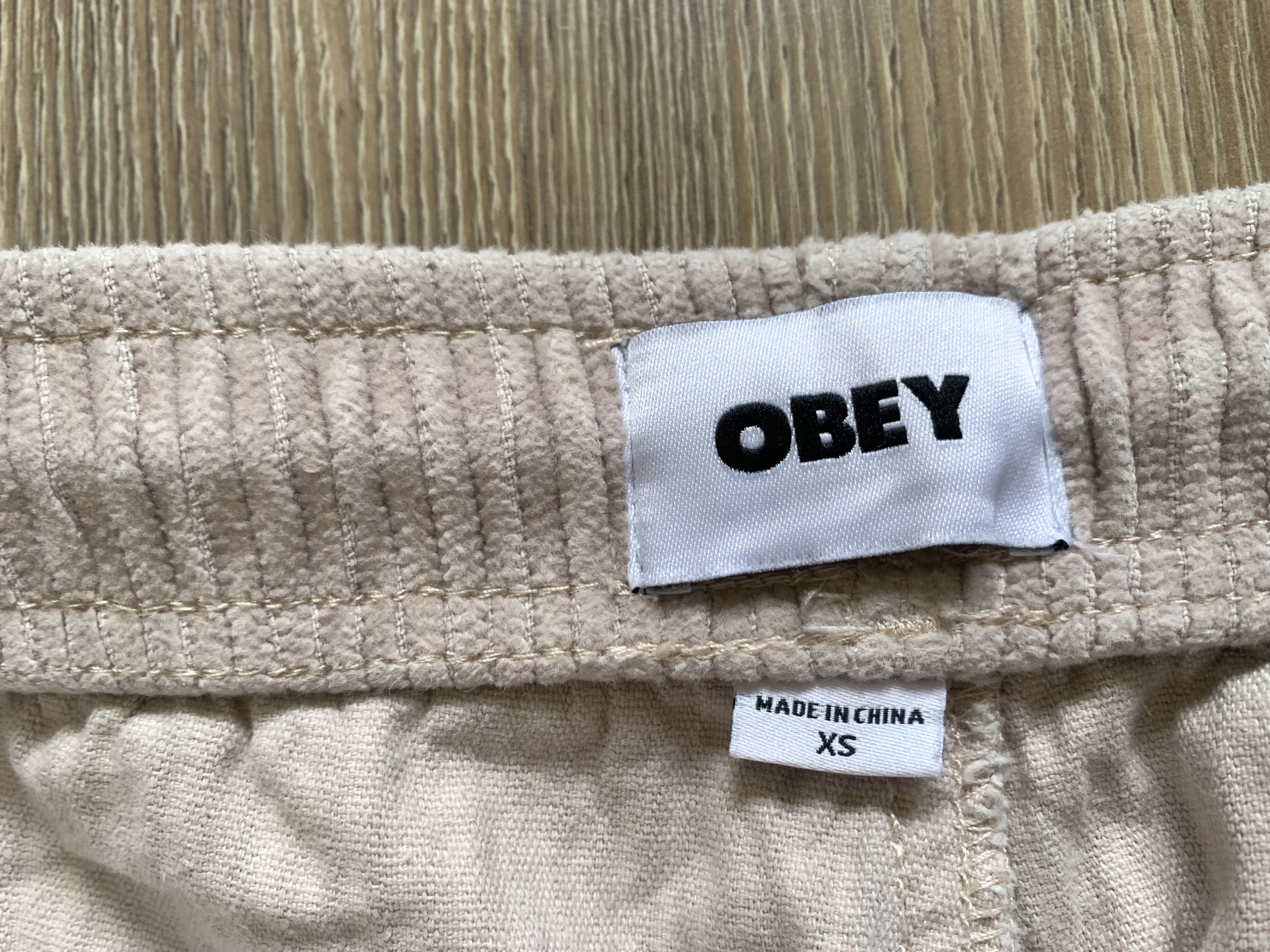 Obey Obey Womens Pink Corduroy Trousers Pants Size 28" / US 6 / IT 42 - 8 Thumbnail