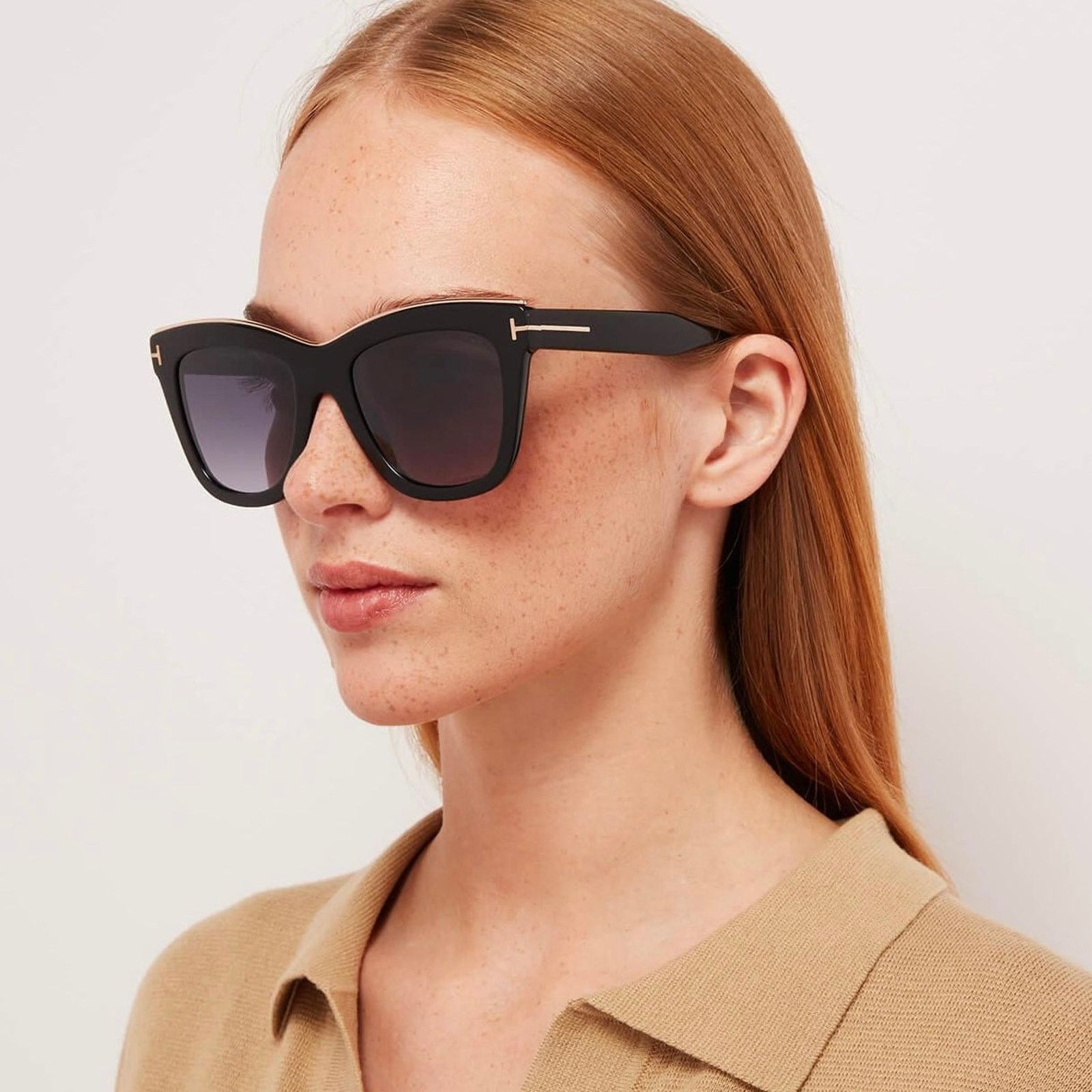 Tom Ford New, TOM FORD Julie Sunglasses TF685 01C Authentic Size ONE SIZE - 3 Thumbnail