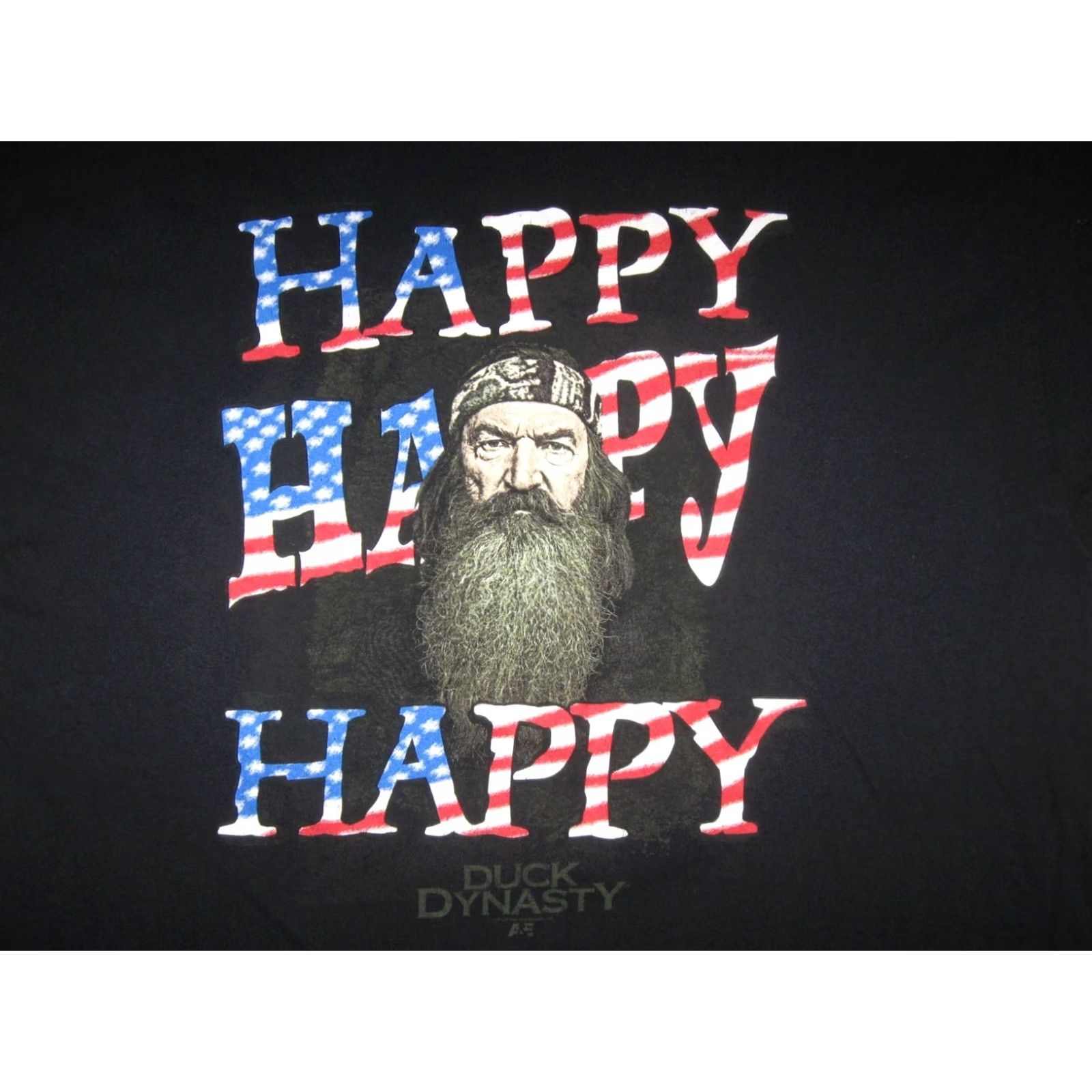 Gildan DUCK DYNASTY Shirt Men's XL Phil Robertson TV HAPPY HAPPY HAPPY USA Patriotic t Size US XL / EU 56 / 4 - 3 Thumbnail
