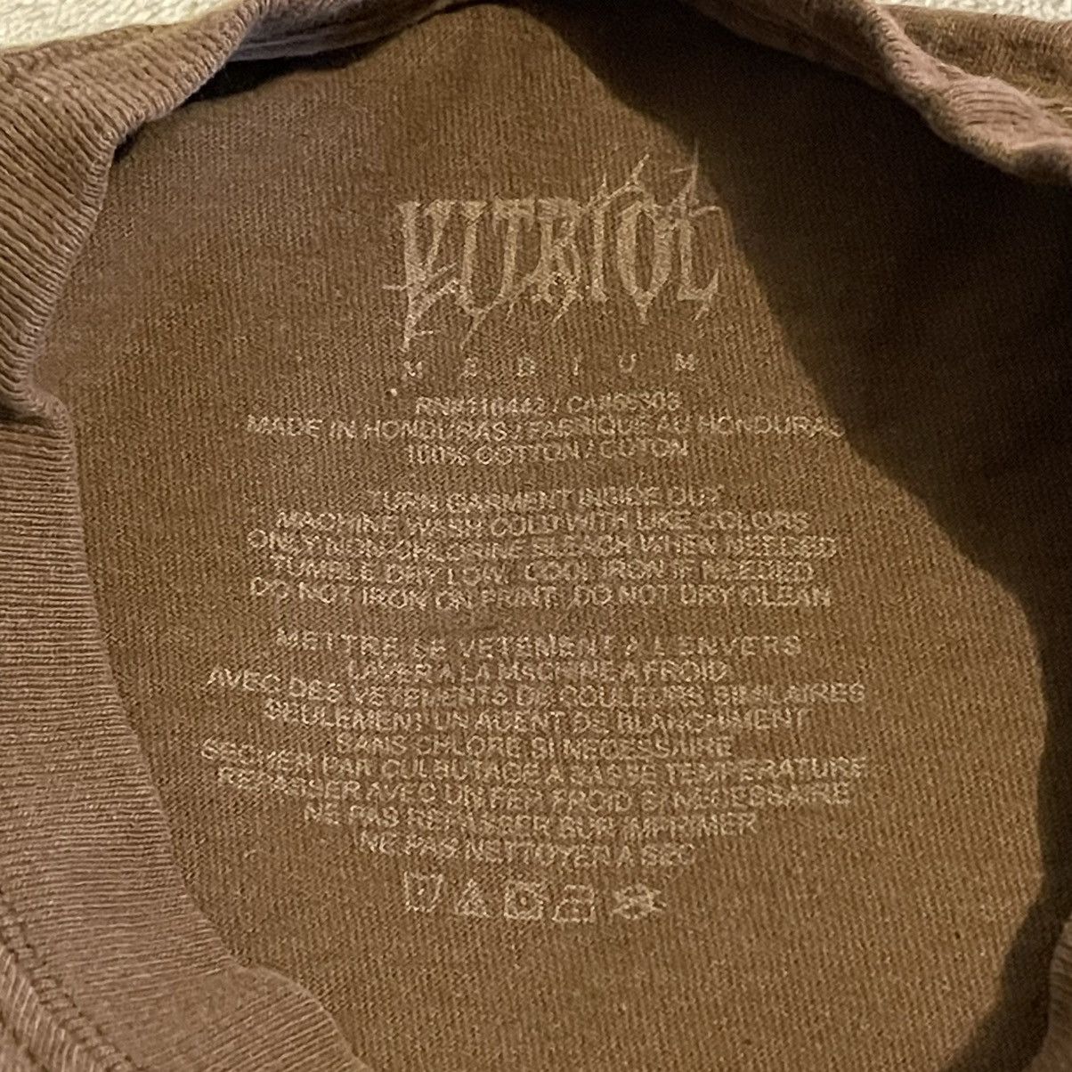 Other Vitriol Shirt Men Medium Brown Workout Streetwear Gym Tee Size US M / EU 48-50 / 2 - 3 Thumbnail