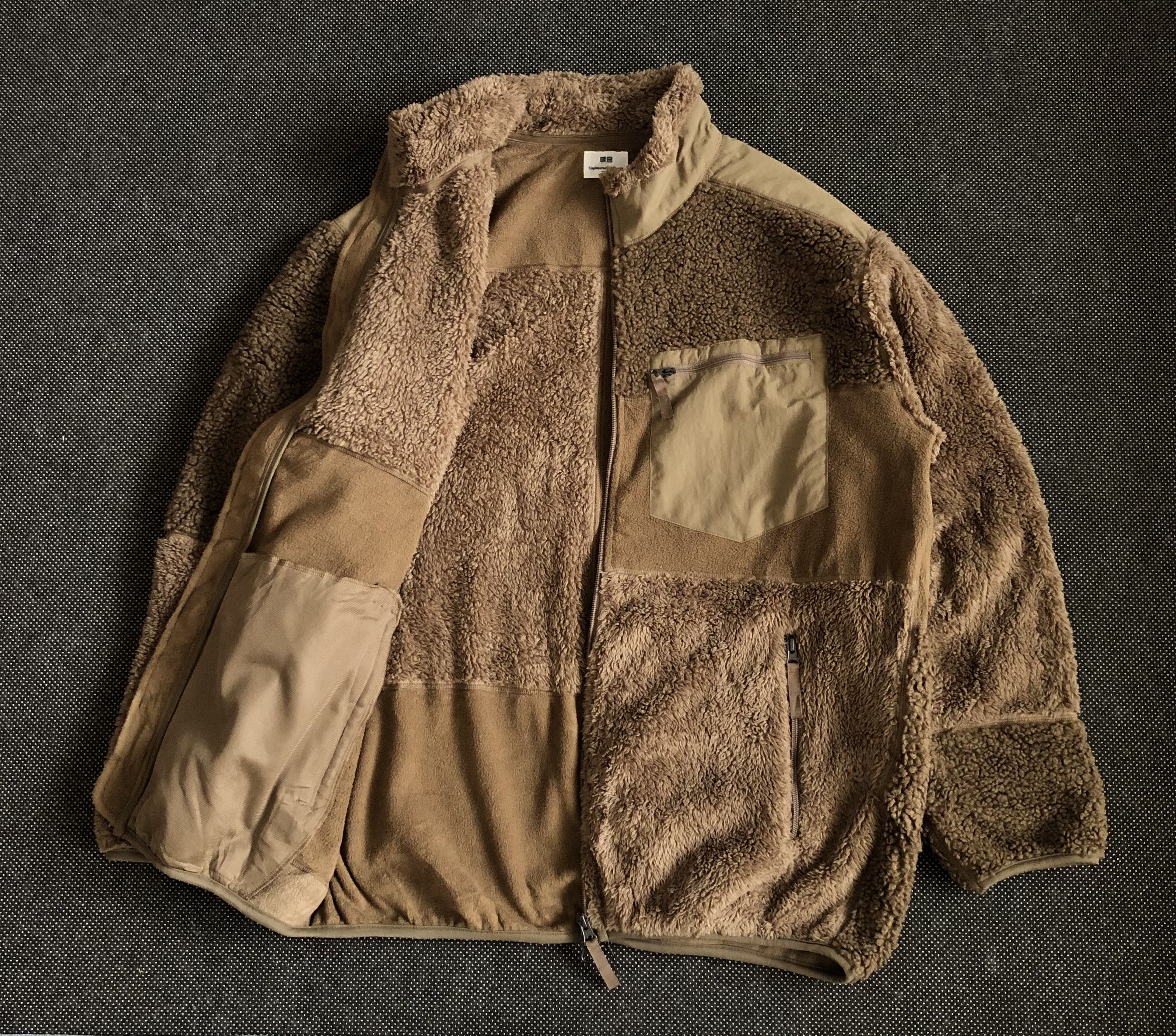 Engineered Garments × Uniqlo ENGINEERED GARMENTS X UNIQLO PATCHWORK SHERPA FLEECE JACKET Size US XL / EU 56 / 4 - 6 Thumbnail