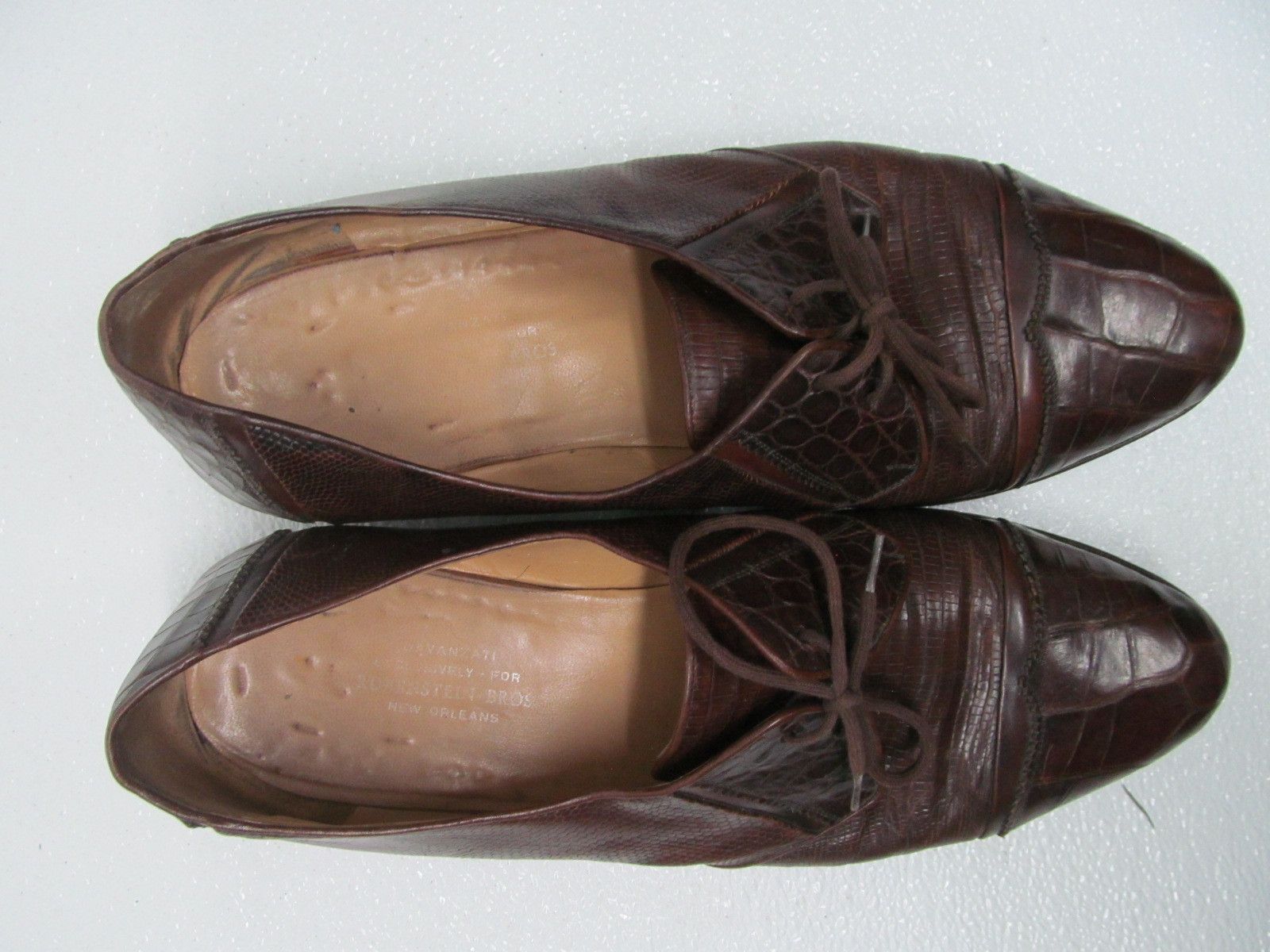 Other Davanzati Alligator Oxfords Exclusive Rubenstein Bros Size US 13 / EU 46 - 10 Thumbnail