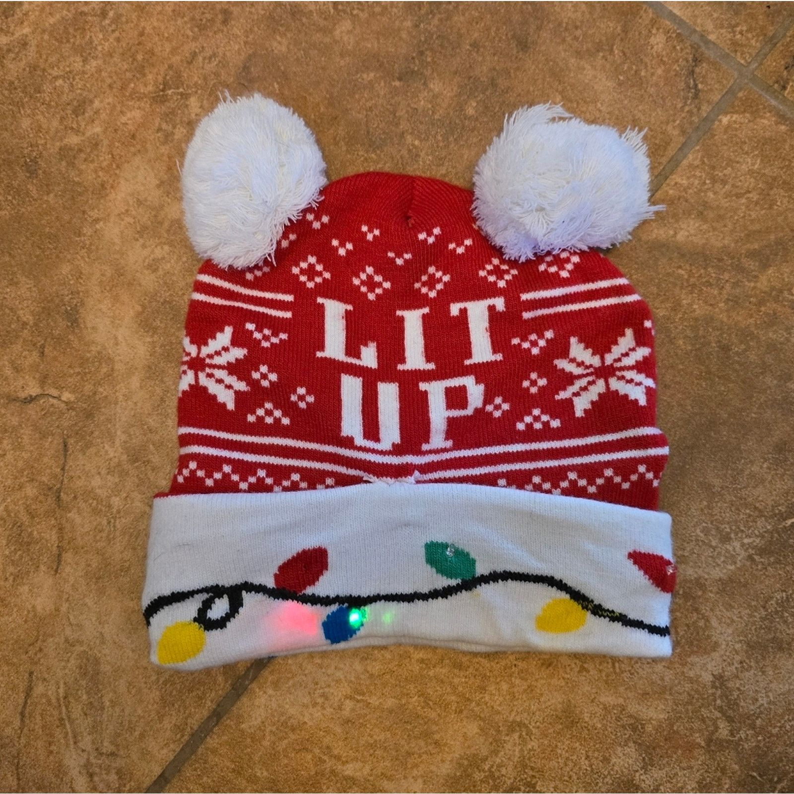Other Lit Up Xmas Decorative Beanie Size ONE SIZE - 2 Thumbnail