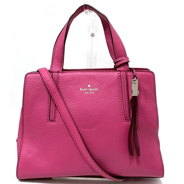 Kate Spade Kate Spade Kate Spade Pink Leather 2WAY Handbag Shoulder Bag Leather Handbag in Great Condition Size ONE SIZE - 1 Thumbnail