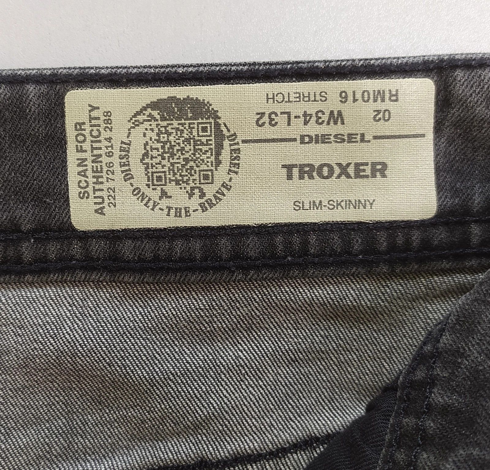 Diesel Diesel TROXER L.32 MENS JEANS SLTP/9985 Size US 34 / EU 50 - 7 Thumbnail